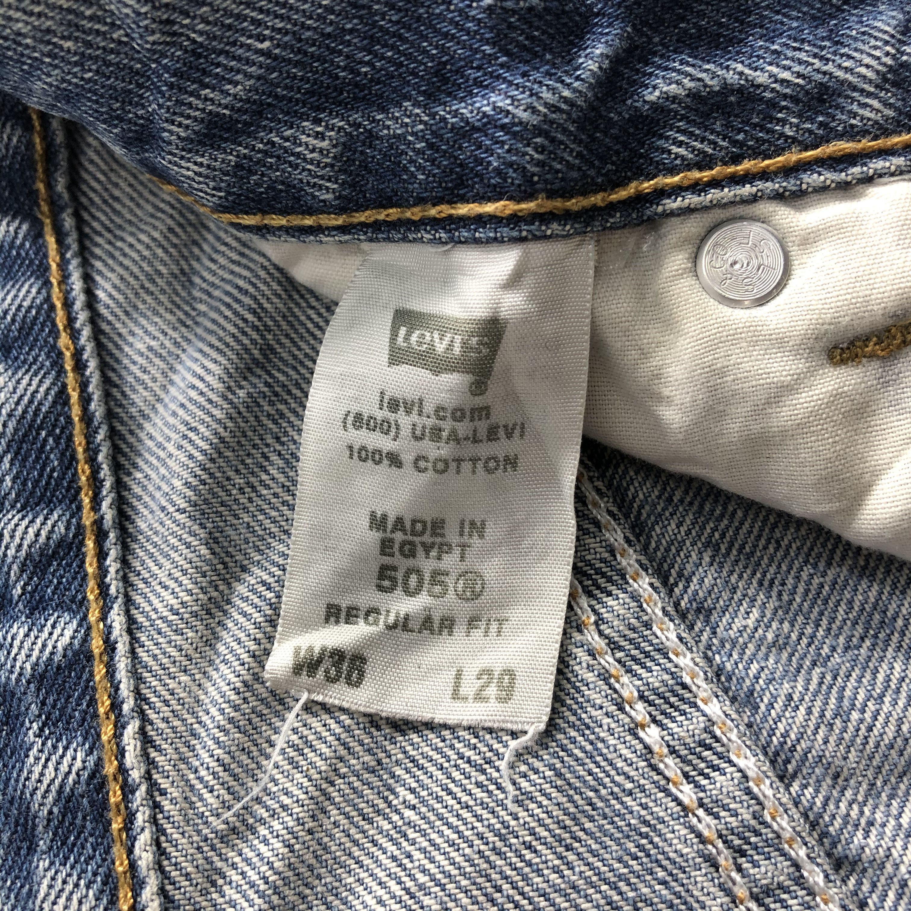 Levi's Vintage Blue Wash Levis 505 Jeans-J2302 Size US 36 / EU 52 - 12 Thumbnail
