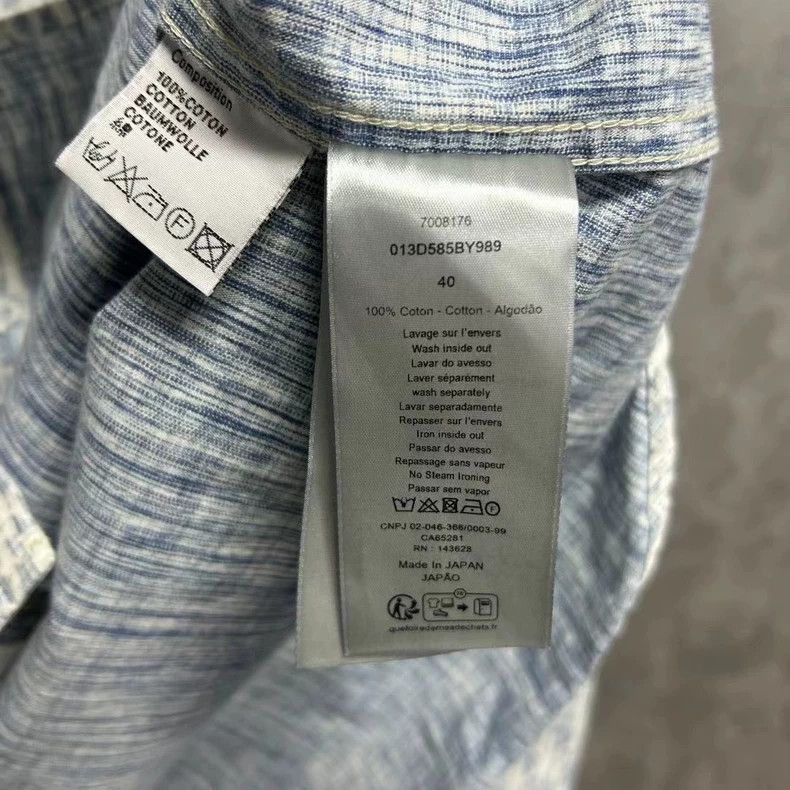 The latest blue denim full-print pattern logo shirt jacket