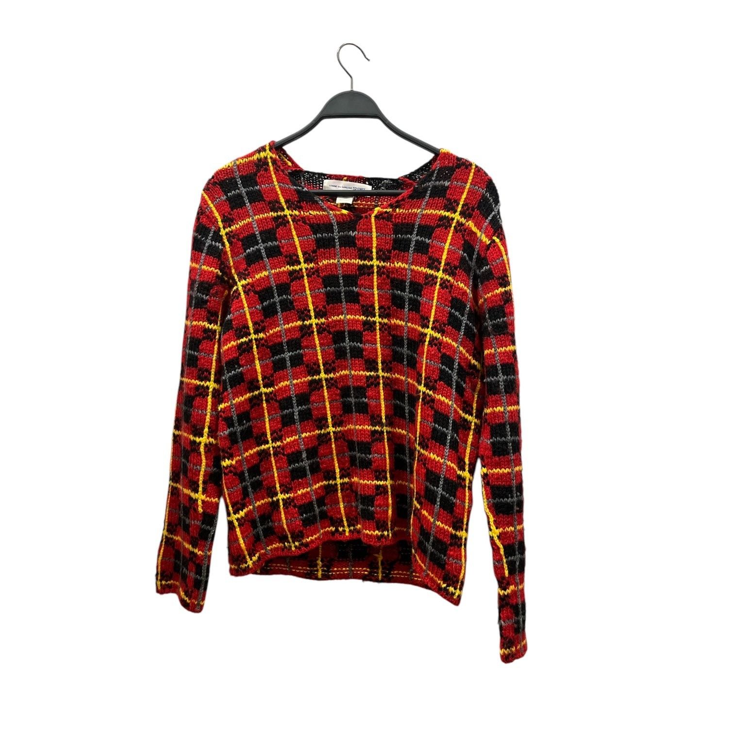 Comme des Garcons SHIRT Archive Asymmetrical V Neck Knit Cardigan