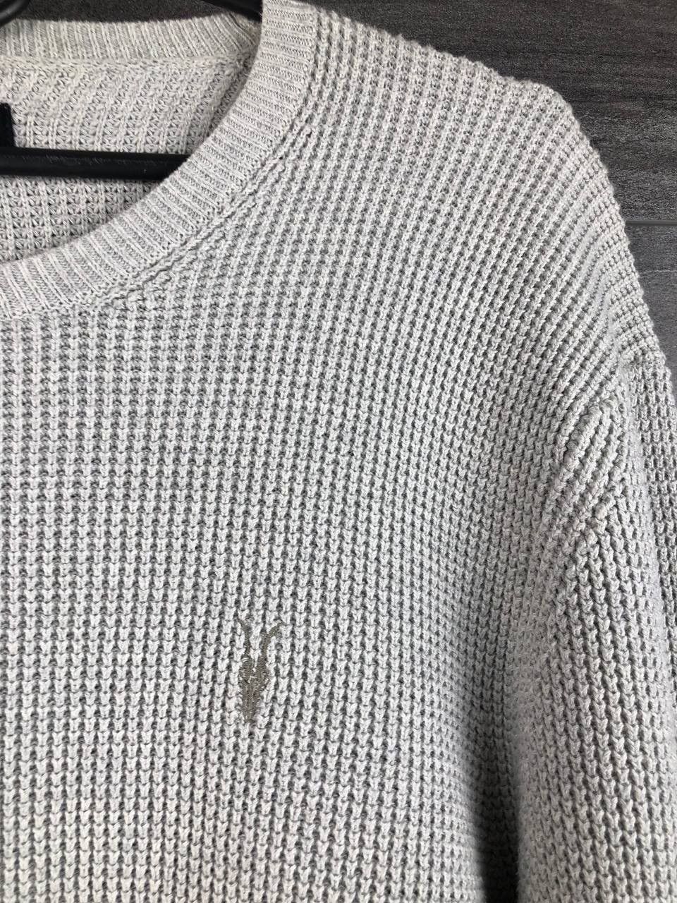 Allsaints Mens Allsaints Trias Crew Logo Embroidered Jumper Sweater Size US M / EU 48-50 / 2 - 2 Thumbnail