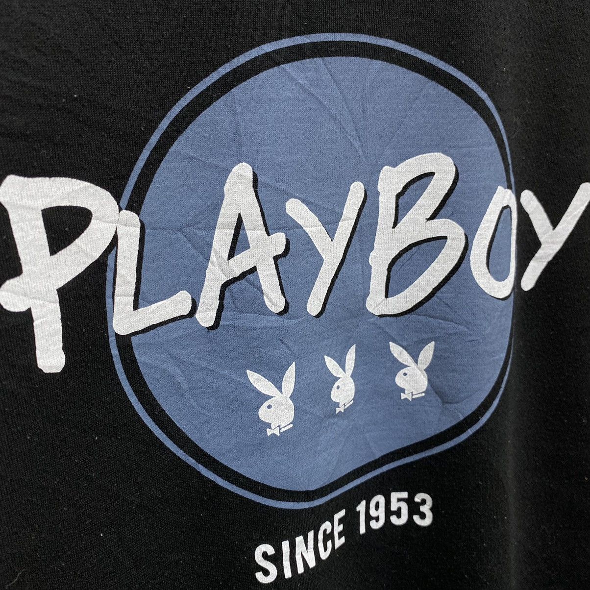 Playboy Vintage Playboy Bunny Sweatshirt Black Spellout Size Large Size US L / EU 52-54 / 3 - 6 Thumbnail