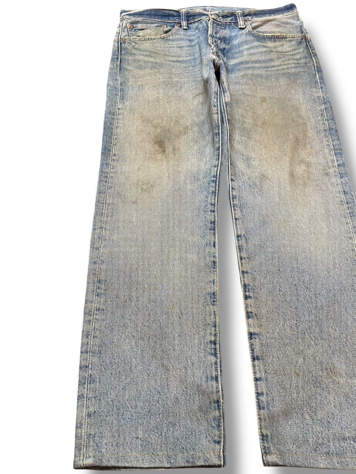 Levi's Vintage Y2K Levi’s 501 CT Mudwash Muddy Denim Size US 35 - 3 Thumbnail