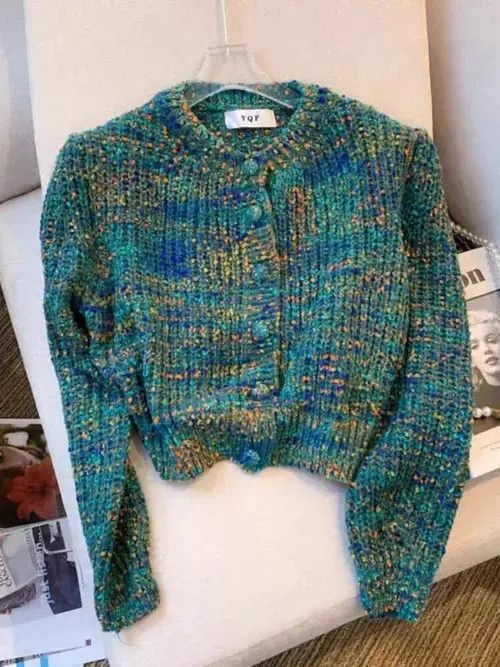 Japanese Brand Versatile and chic long-sleeved knitted sweater Size M / US 6-8 / IT 42-44 - 4 Thumbnail