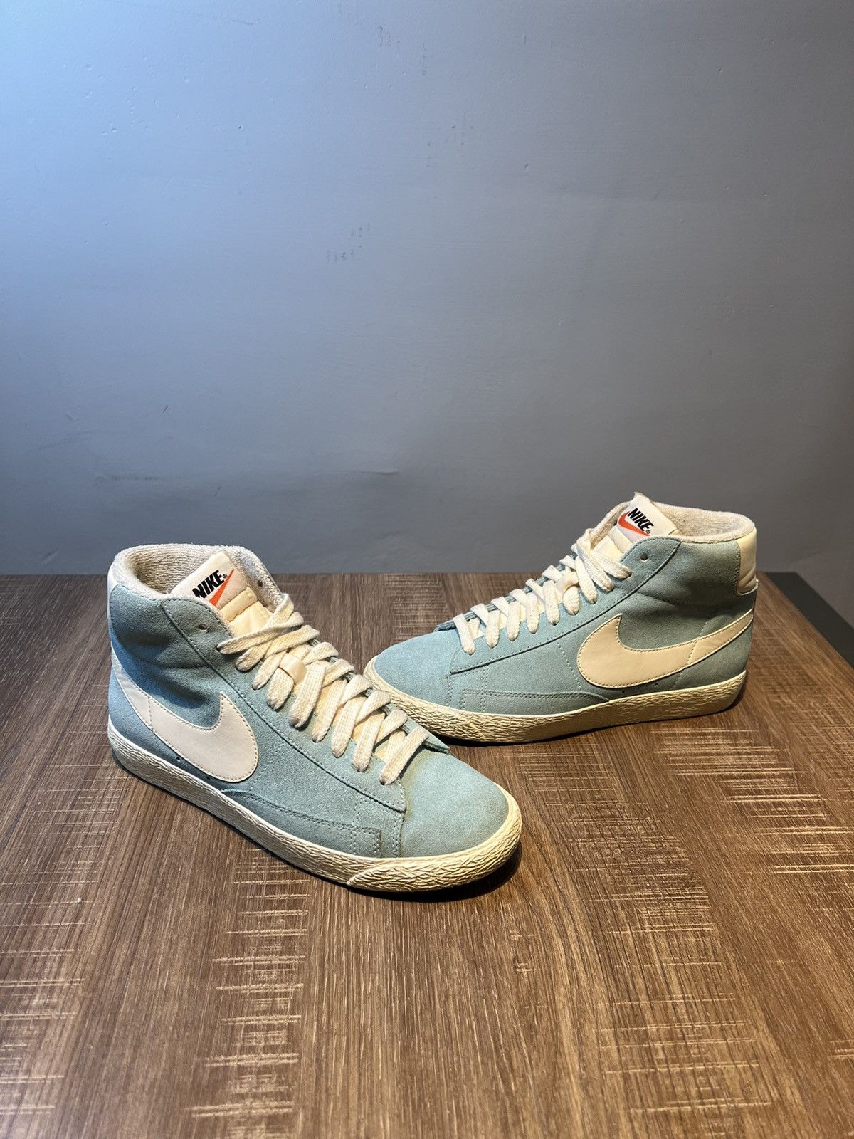 Nike Nike Sample Blazer Womens 7.5 High Top Blue Shoes Vintage Size US 7 / IT 37 - 2 Thumbnail