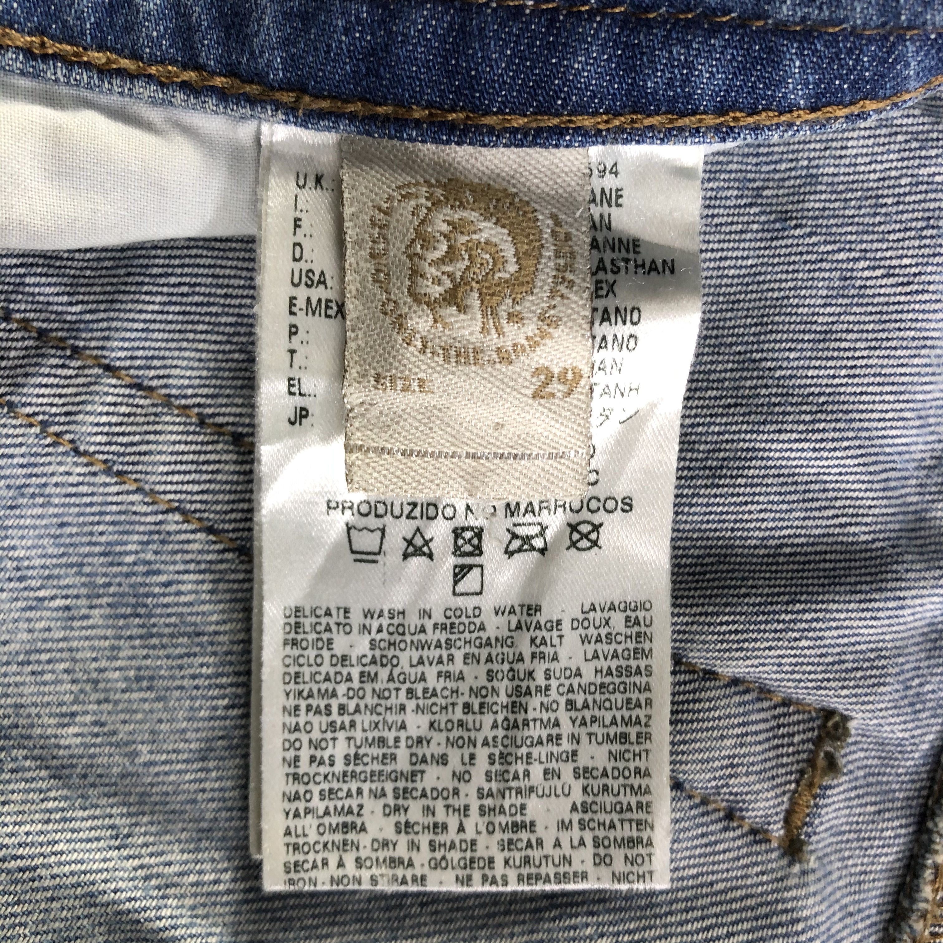 Diesel Diesel Jeans Ripped Skinny Denim KJ2459 Size US 29 - 11 Thumbnail