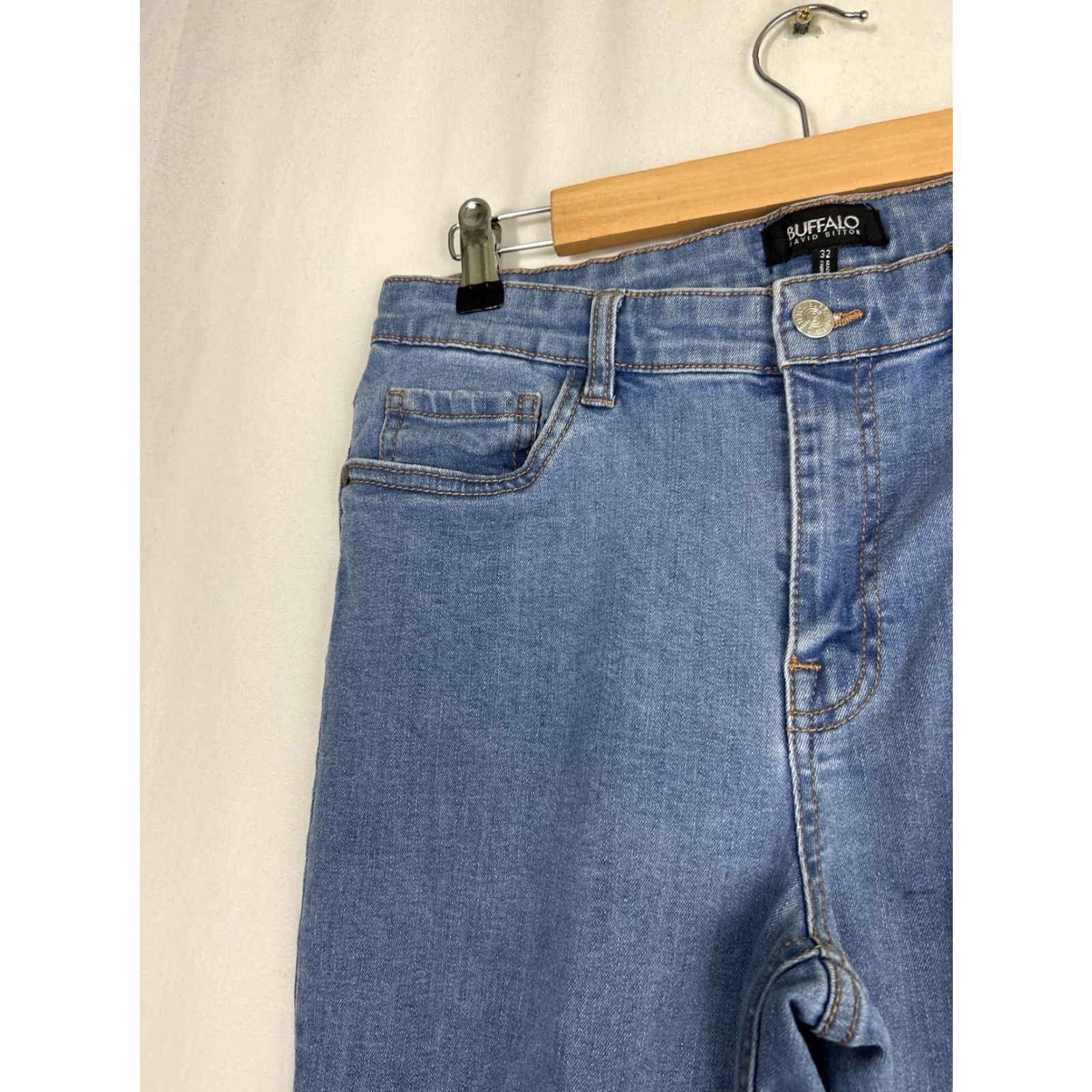 Buffalo David Bitton Buffalo David Bitton Jeans Faith 32x27 Mid Rise Skinny Blue Med Wash Size 24" / US 00 / IT 34 - 4 Thumbnail
