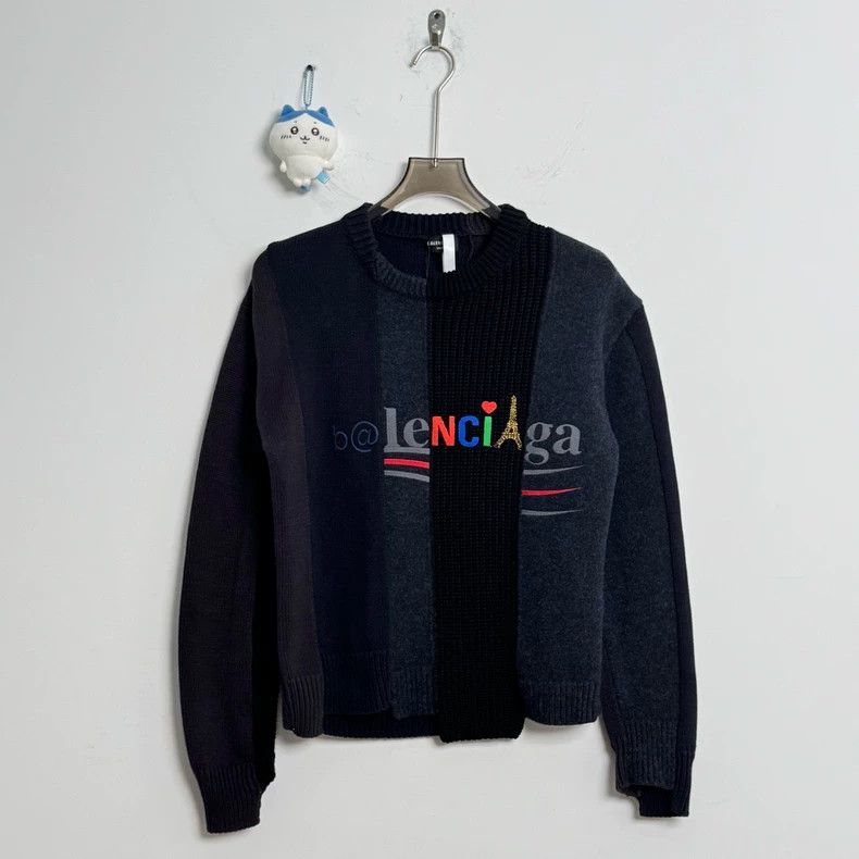 Balenciaga Castle peak limited splicing sweater