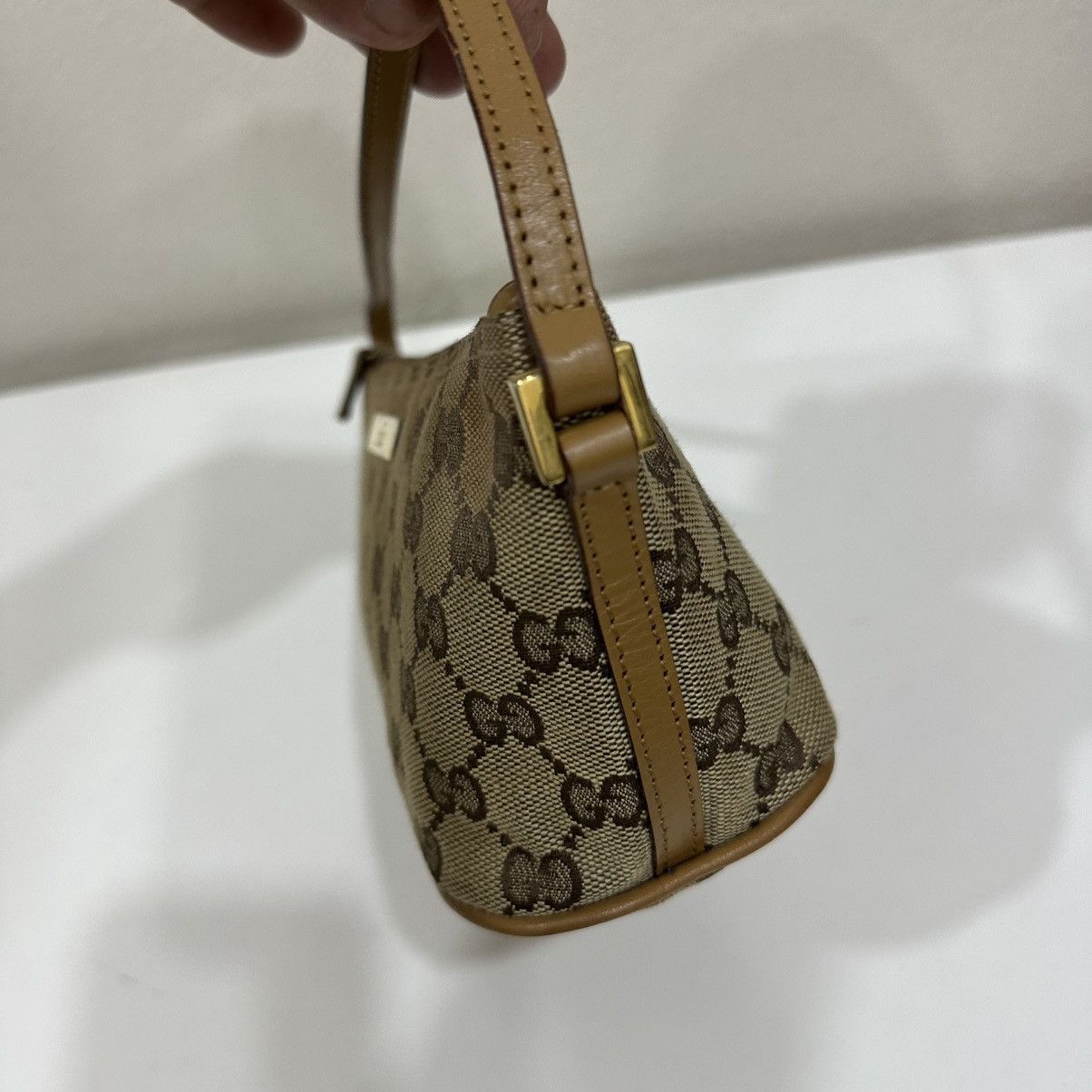 Gucci GUCCI BOAT GG CANVAS POCHETTE BAG 9 Size ONE SIZE - 5 Thumbnail