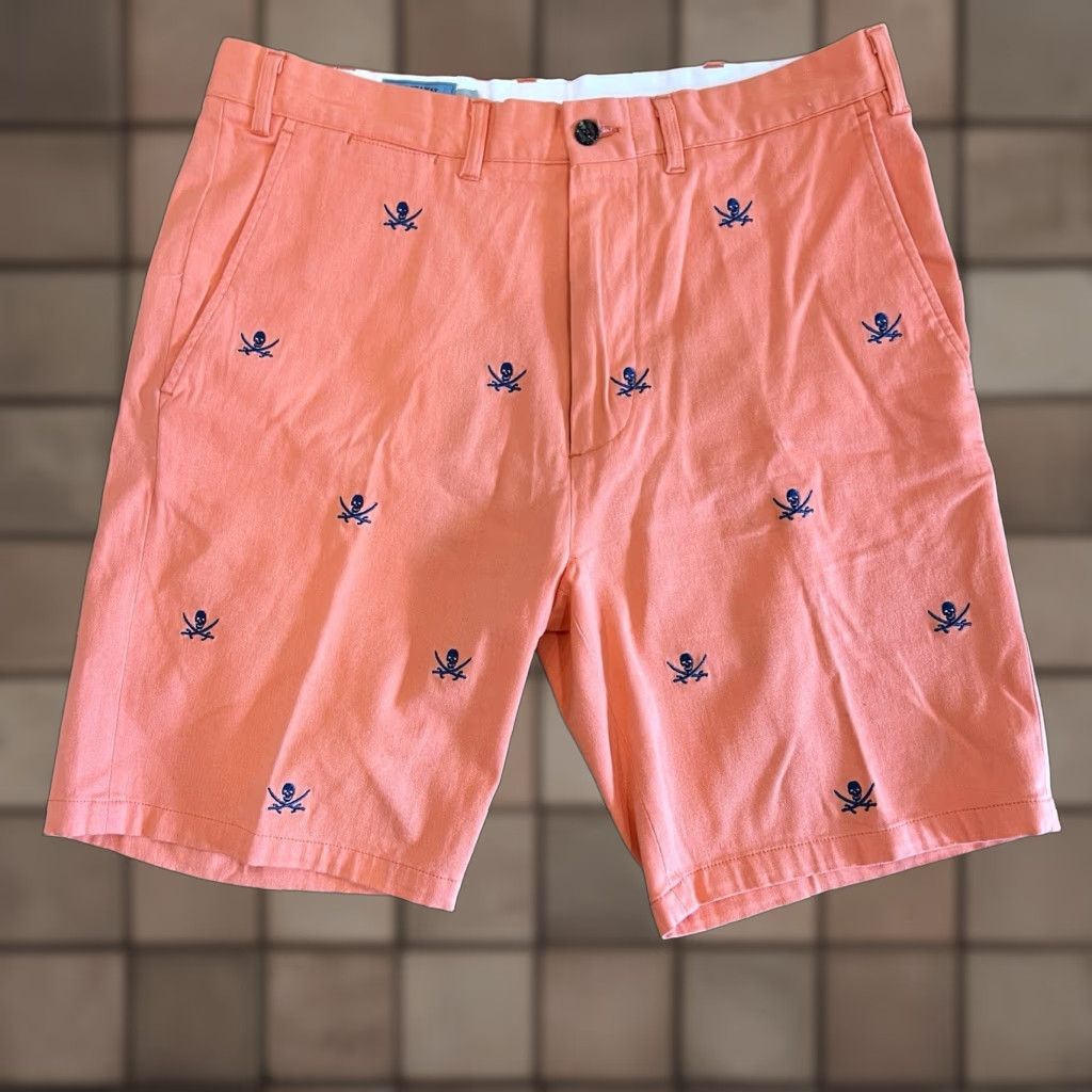 Vintage VINTAGE Castaway Nantucket Island Men's Chino Shorts 34 Coral Beach Travel Casual Summer Size US 34 / EU 50 - 1 Thumbnail