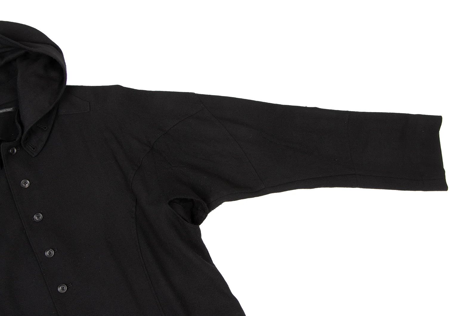 Yohji Yamamoto Yohji Yamamoto Wool Hooded Long Coat Black Size US M / EU 48-50 / 2 - 10 Thumbnail