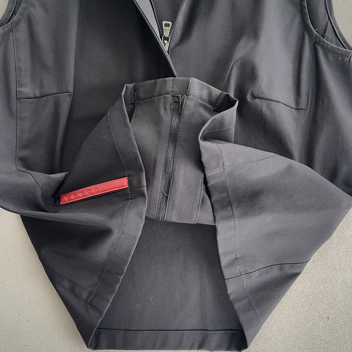 Prada SS99 Nylon Zip-Up Top Size L / US 10 / IT 46 - 5 Thumbnail