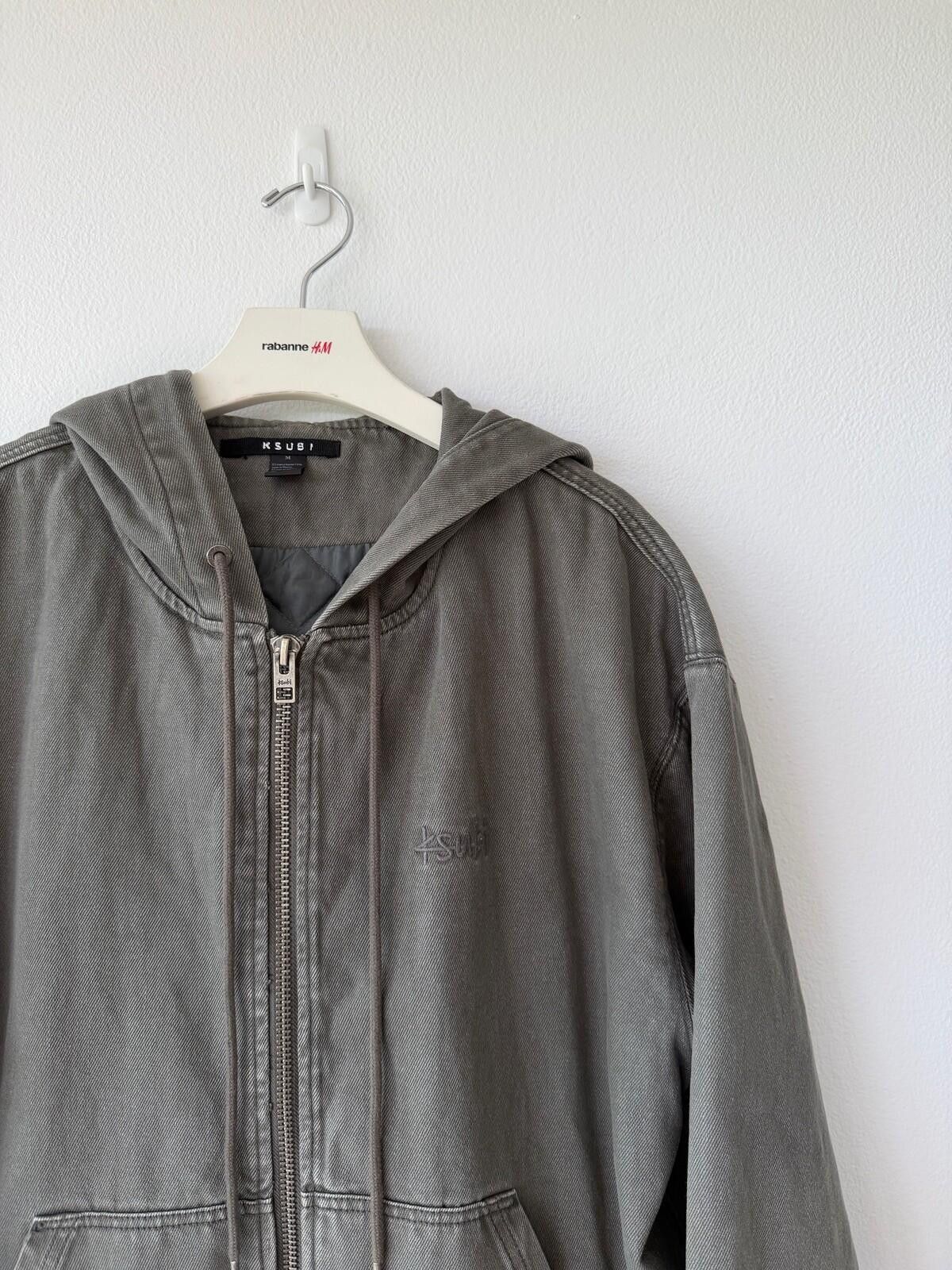 Ksubi Ksubi mens surplus green grey zip up jacket medium m denim Size US 32 / EU 48 - 3 Thumbnail