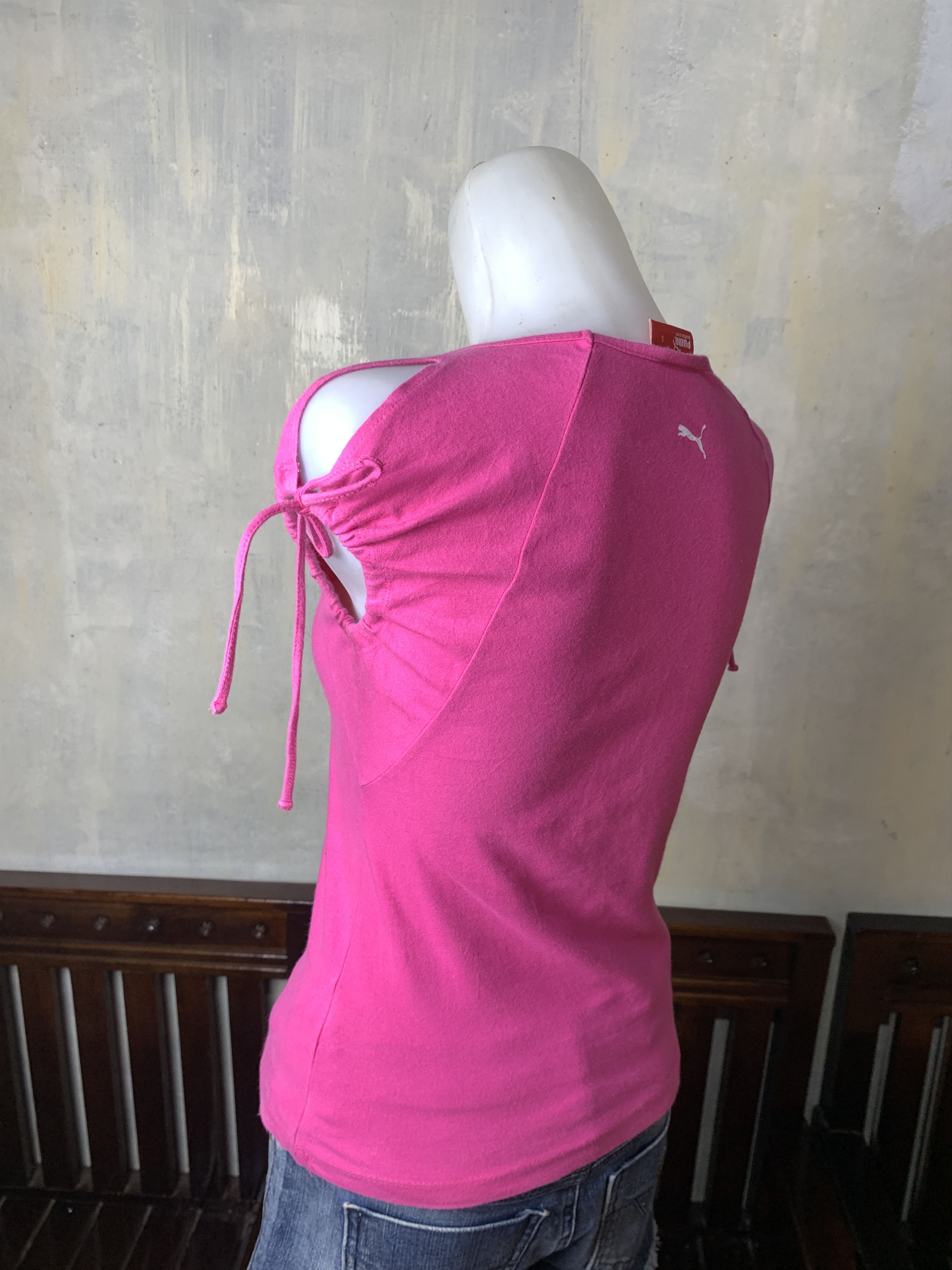 Puma 2000s Puma Pink Lace Sleeves Tee (S) Size S / US 4 / IT 40 - 3 Thumbnail