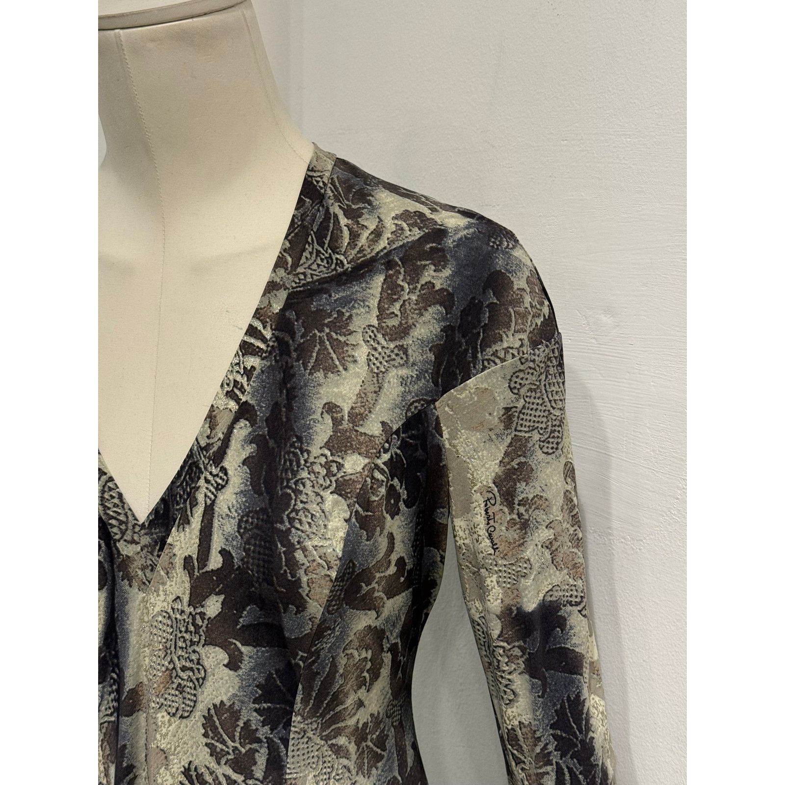 Roberto Cavalli 2003 Roberto Cavalli abstract print midi dress Size L / US 10 / IT 46 - 5 Thumbnail