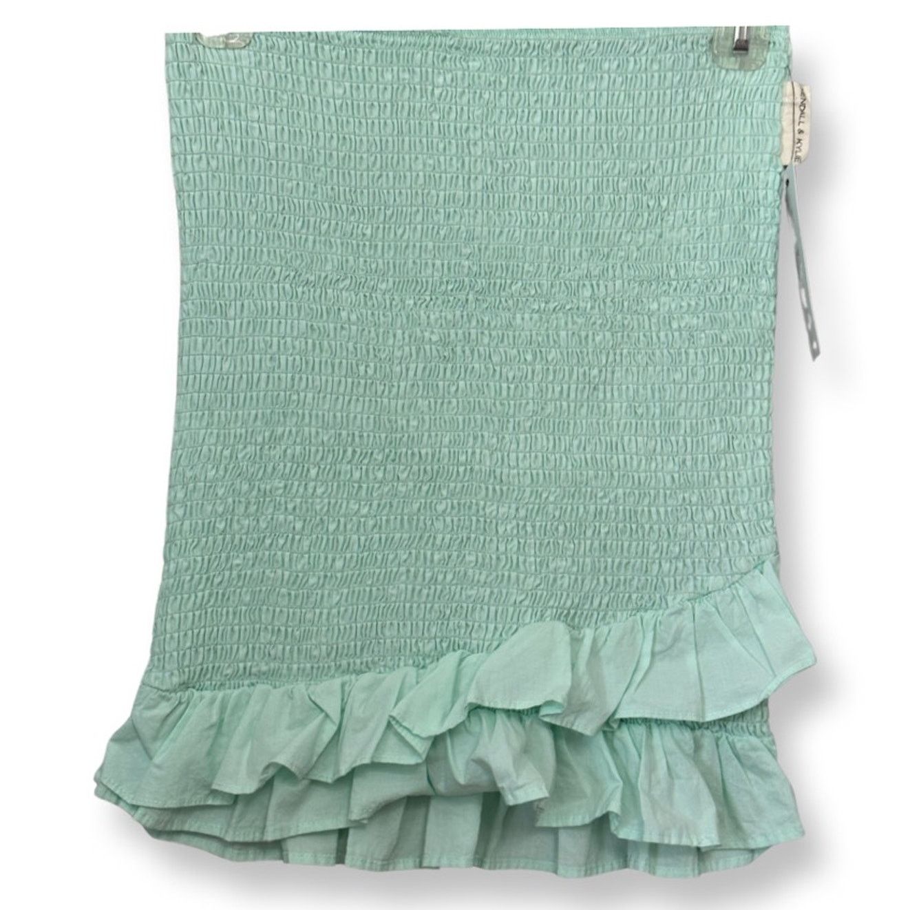 Other Kendall & Kylie Mini Skirt Smocked Ruffles Green Women's S Size 27" / US 4 / IT 40 - 4 Thumbnail