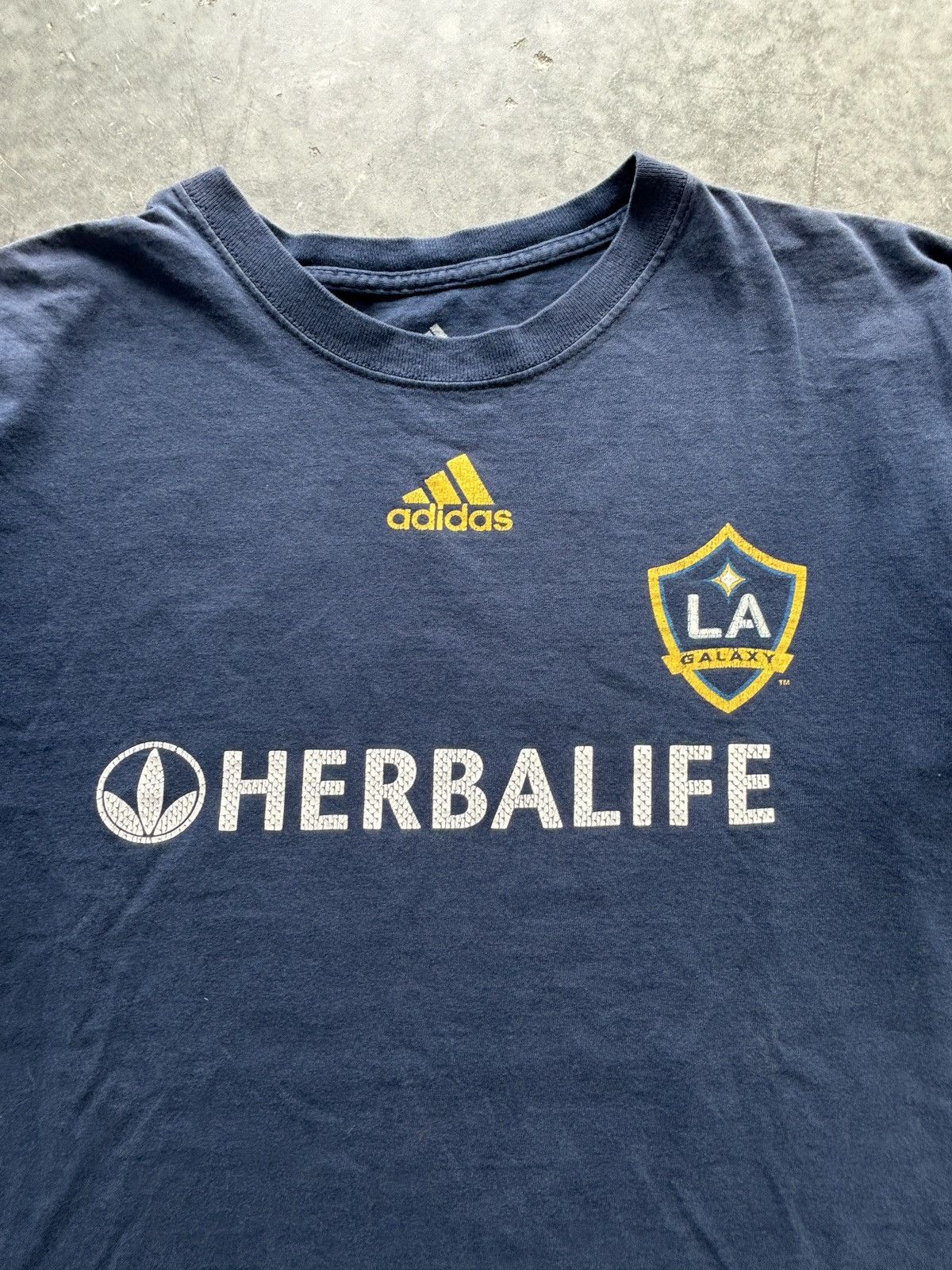 Adidas Vintage Y2K Adidas LA Galaxy David Beckham Shirt Size US M / EU 48-50 / 2 - 2 Thumbnail