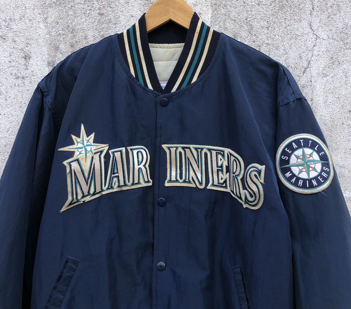 Vintage VTG 80s Seattle Mariners Diamond Collection Starter Jacket Size US L / EU 52-54 / 3 - 9 Thumbnail