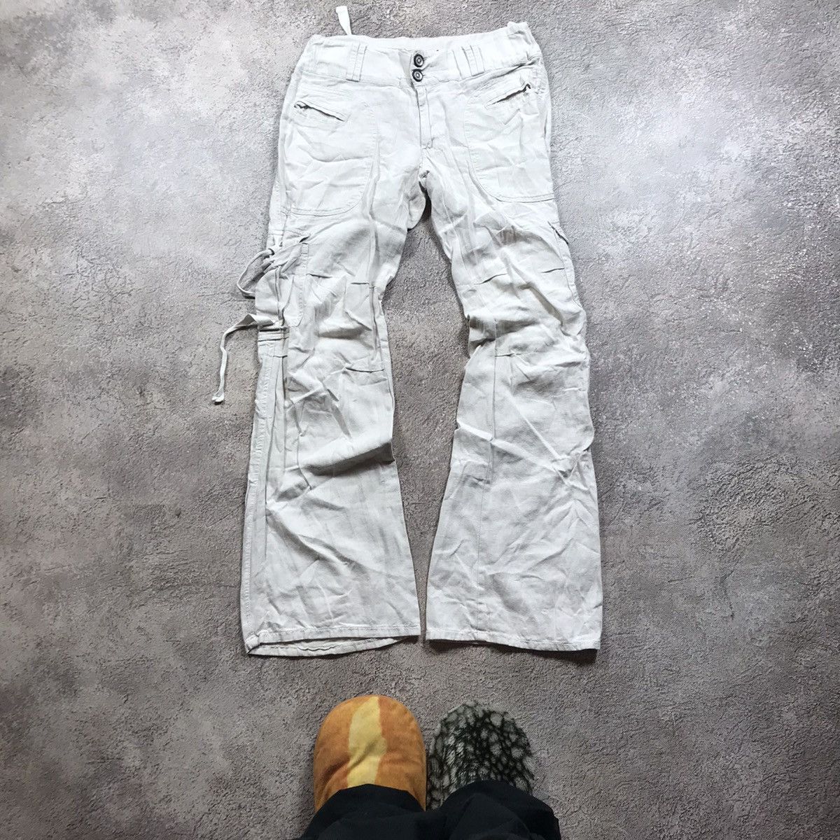 Japanese Brand vintage sweatpants flared low rise japan casual y2k 90s Size 27" / US 4 / IT 40 - 2 Thumbnail