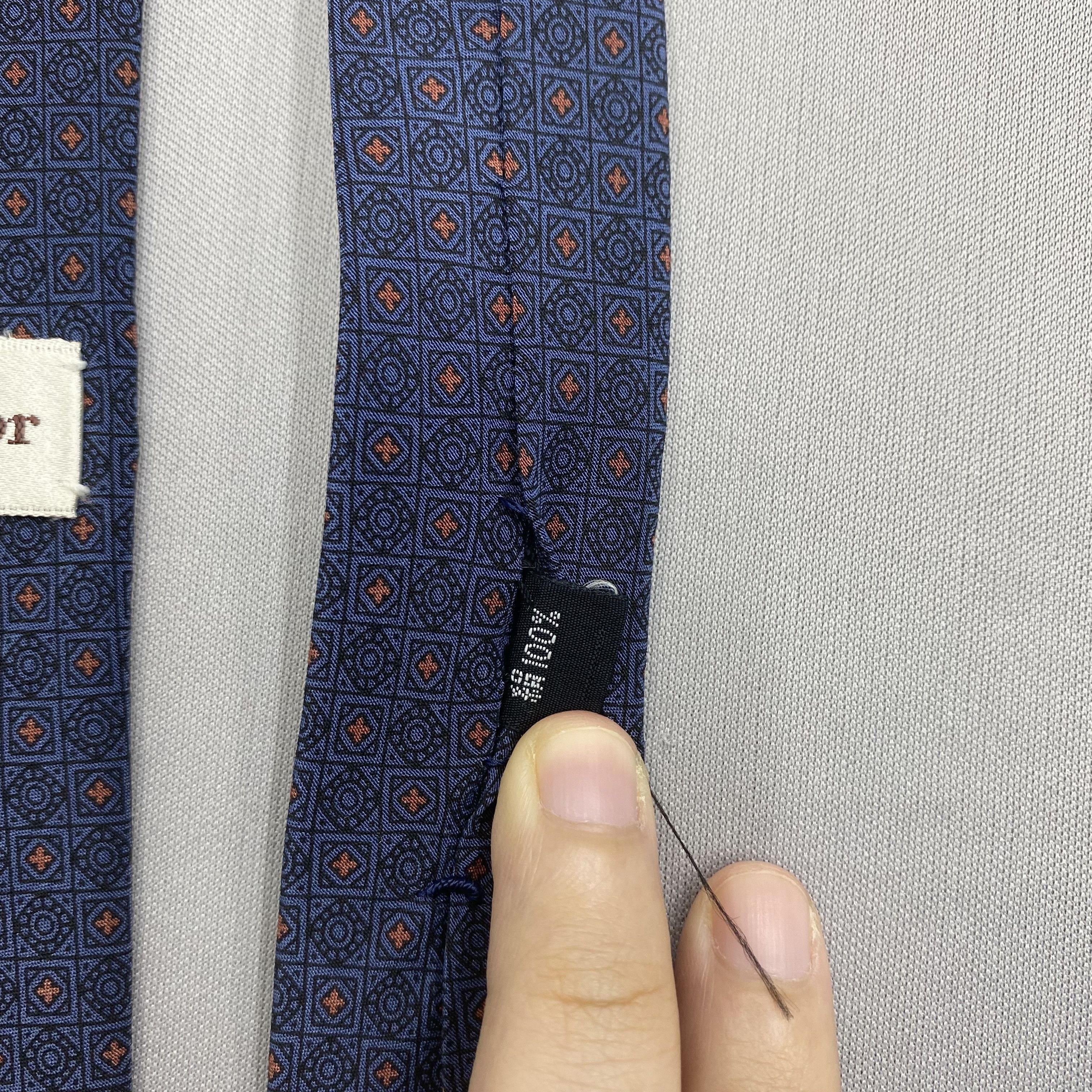 Japanese Brand Vintage Christian Dior SILK Necktie Cravate Pure Silk Size ONE SIZE - 7 Thumbnail