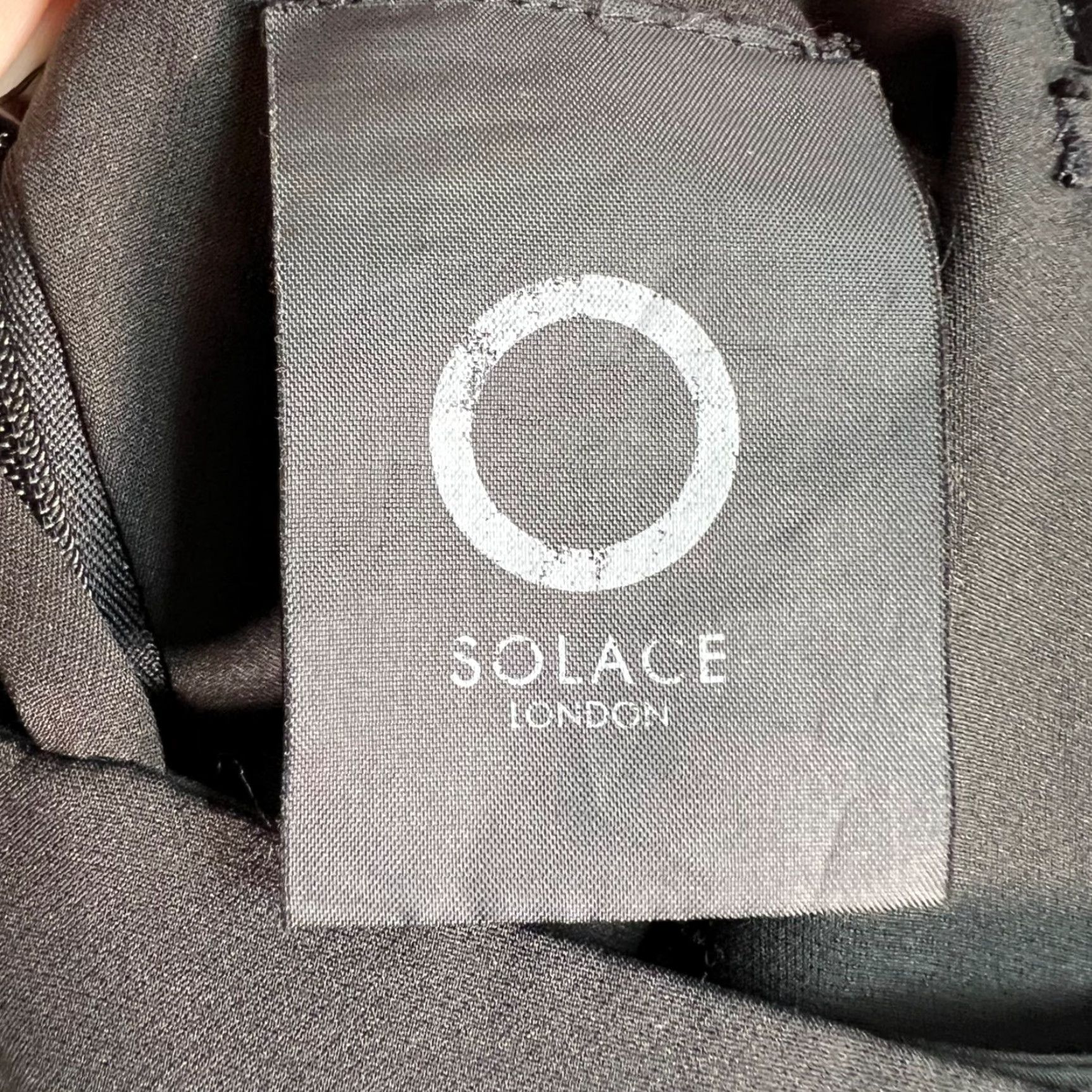 Solace London VINTAGE Solace London Womens 8 Black Sleeveless Jumpsuit Spaghetti Straps One-Piece 28 in Inseam Womens Size 30" / US 8 / IT 44 - 3 Thumbnail