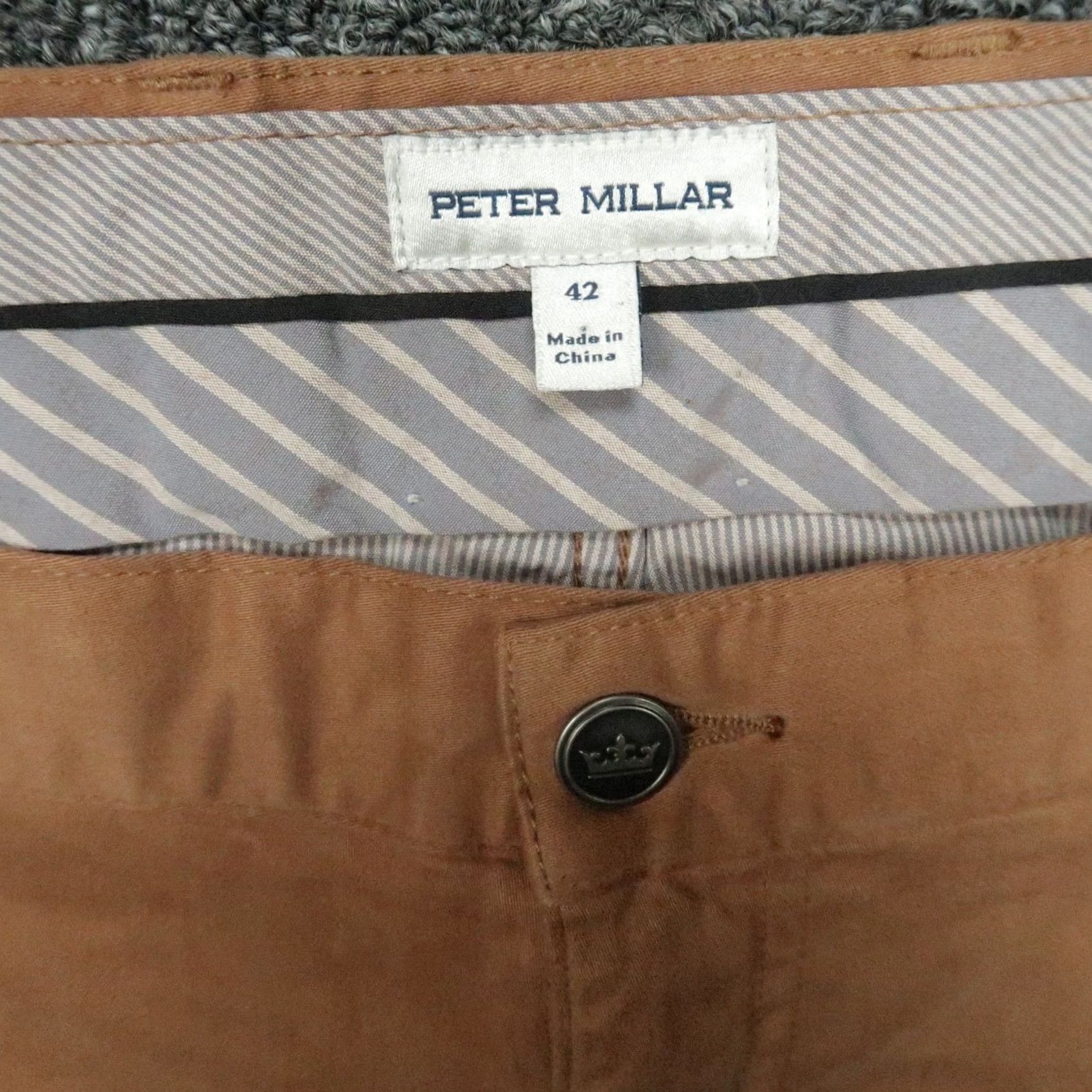 Peter Millar Peter Millar Pants Men 42x34 Brown Ultimate Sateen 5 Pocket Golf Stretch Trouser Size US 42 / EU 58 - 3 Thumbnail