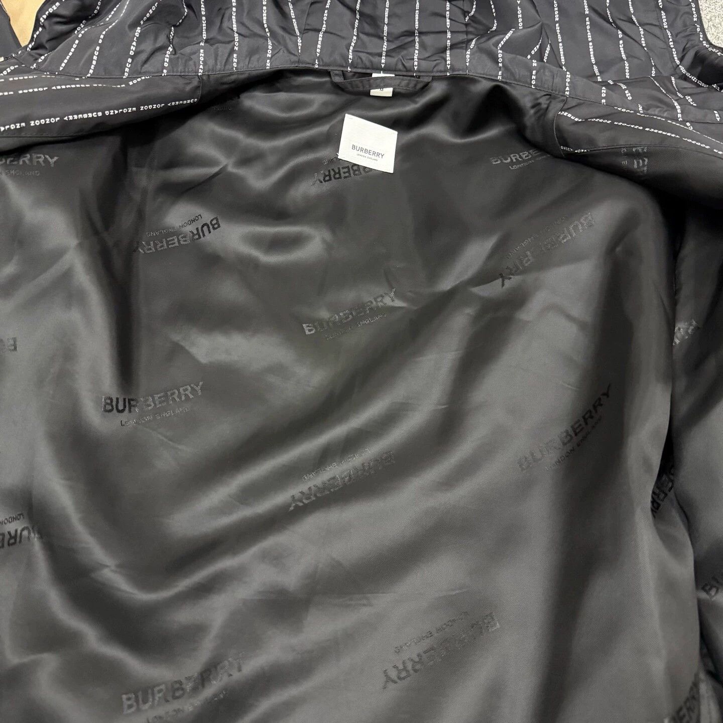 Burberry Burberry 23 SS Black All Over Logo Jacket Unused M Size US M / EU 48-50 / 2 - 4 Thumbnail