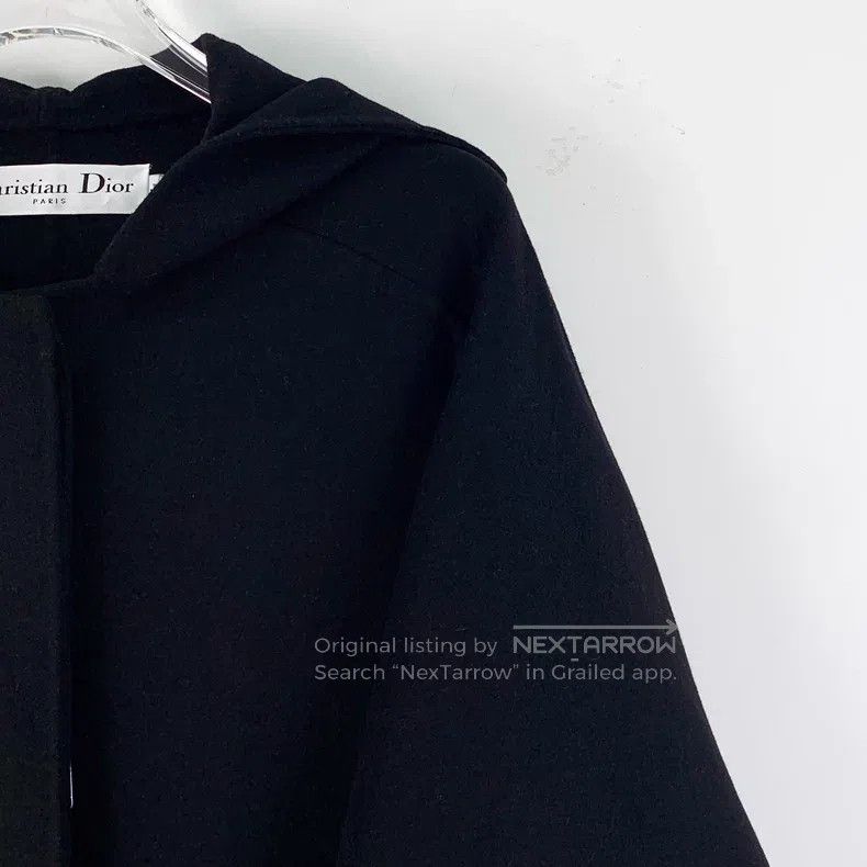 Dior Dior Black woollen hooded long-sleeved coat Size XXS / US 00 / IT 34 - 3 Thumbnail