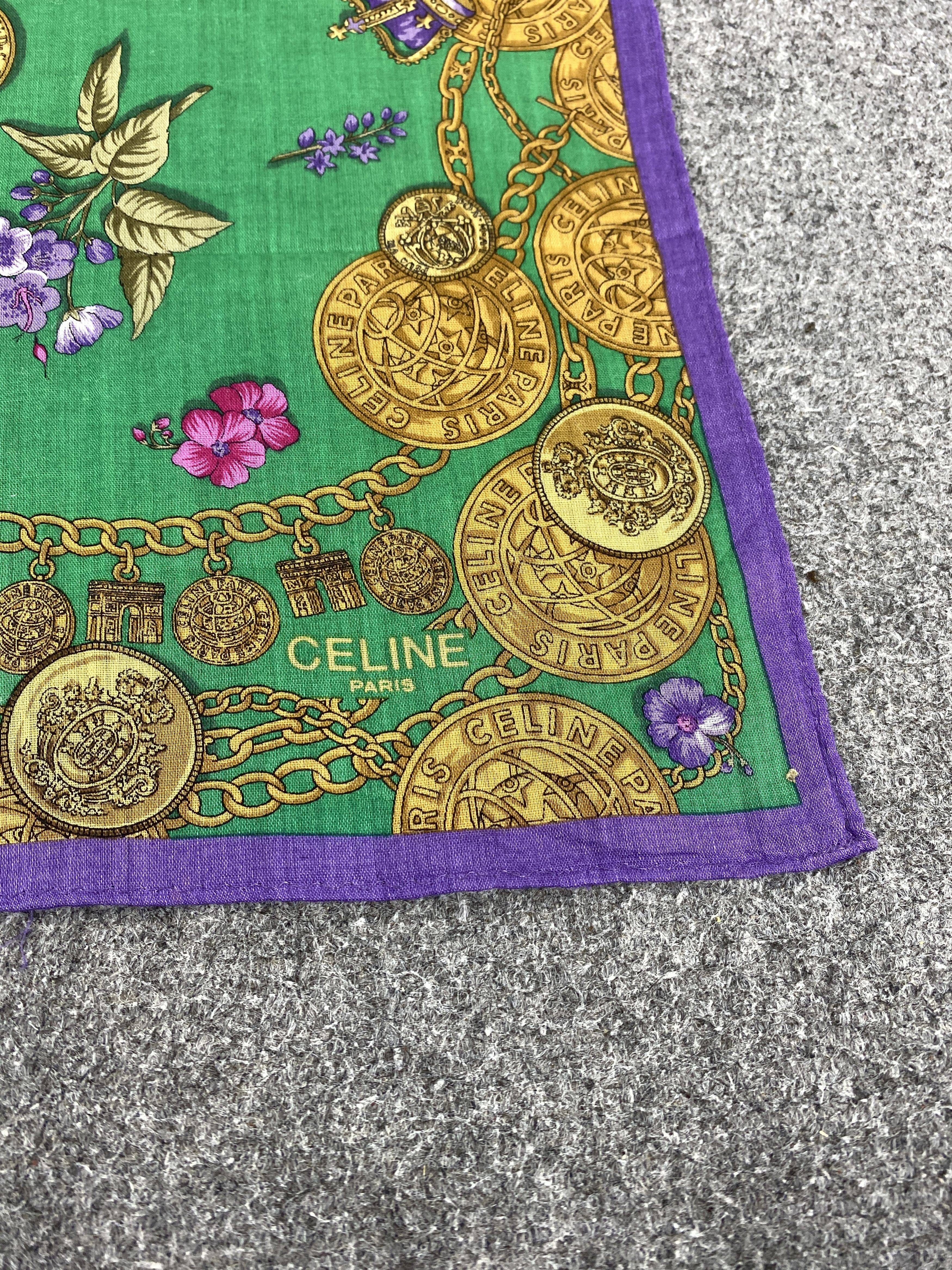 Celine Vintage Celine Handkerchief / Neckerchief KT0291 Size ONE SIZE - 5 Thumbnail