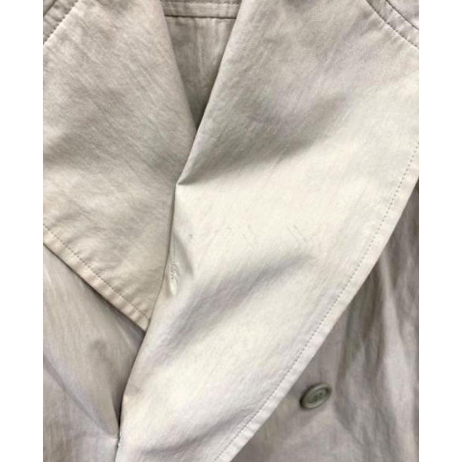 Issey Miyake ISSEY MIYAKE WINDCOAT BELTED COAT LONG SLEEVE MEN BEIGE COTTON SIZE M USED Size US M / EU 48-50 / 2 - 5 Thumbnail