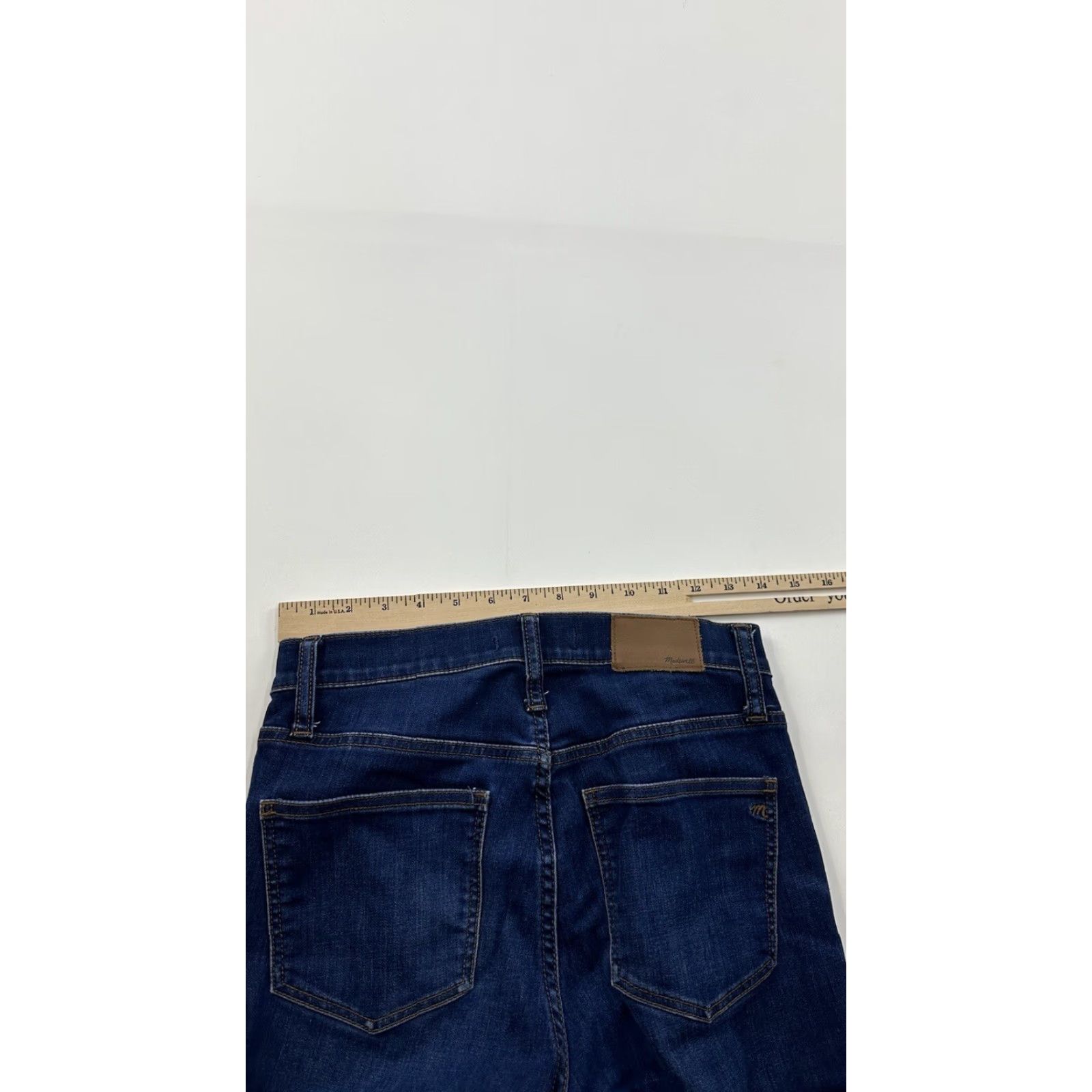 Madewell Madewell Jeans Women’s 26 High Rise Skinny Blue 10" Button Pockets Regular Stretch Comfort Size 26" / US 2 / IT 38 - 6 Thumbnail