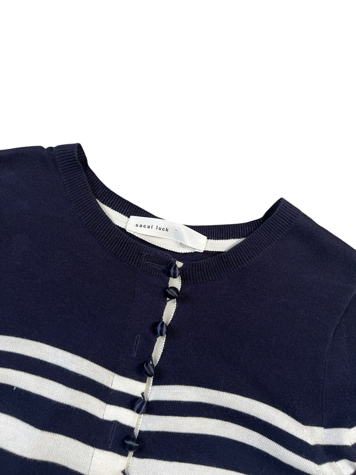 Sacai Sacai Luck Hybrid Reconstructed Cardigan Size XS / US 0-2 / IT 36-38 - 3 Thumbnail