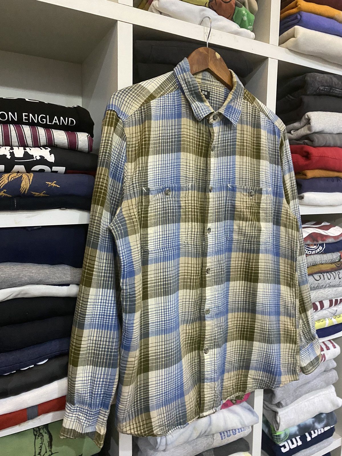 Flannel × Uniqlo Uniqlo Flannel Shirt Size US XL / EU 56 / 4 - 4 Thumbnail