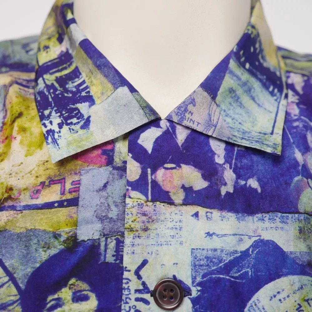 The Unbranded Brand × Vintage Yohji Yamamoto Blue Images Dress Shirt from Elton John coll Size US L / EU 52-54 / 3 - 4 Thumbnail