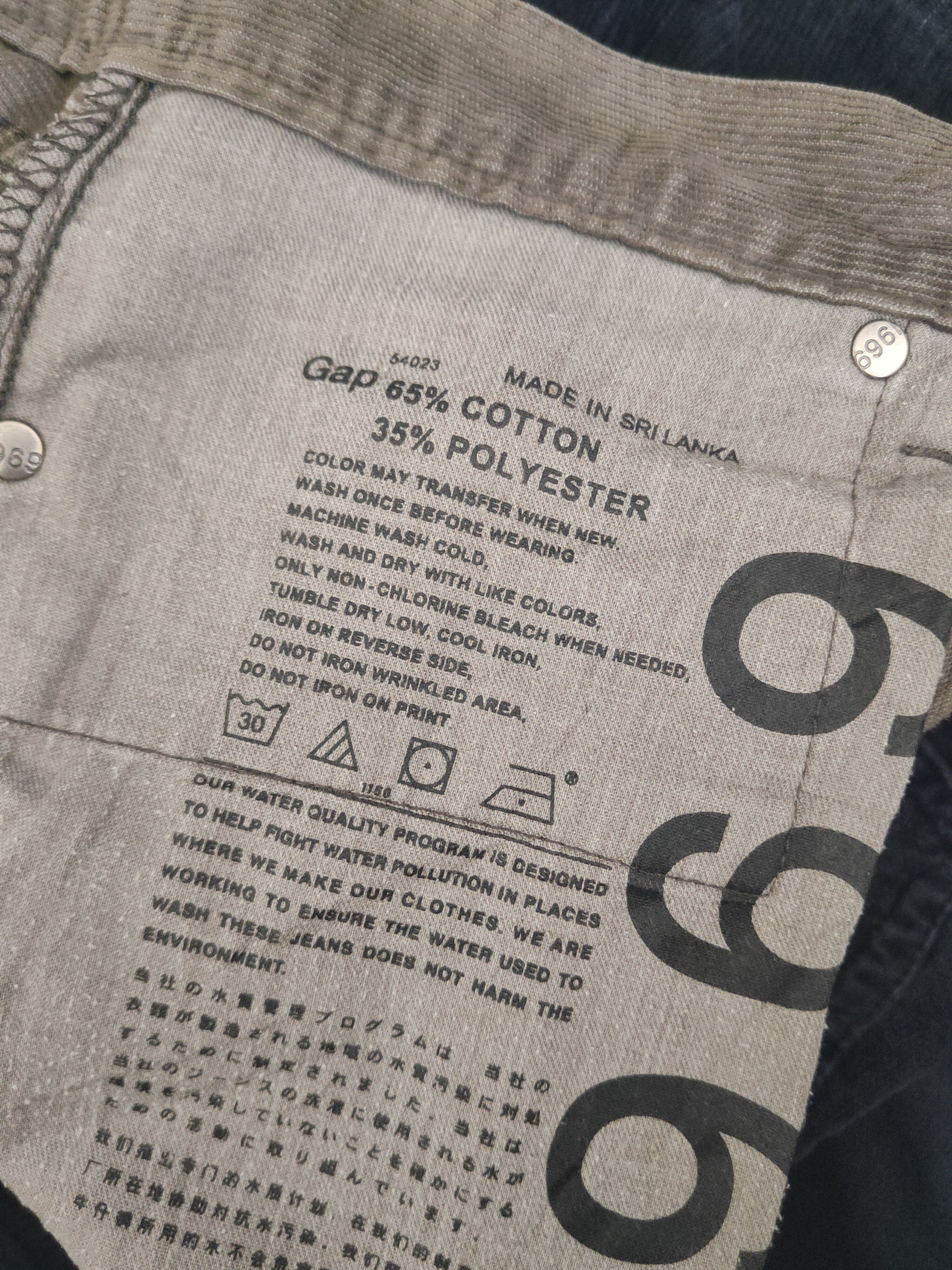 Gap DL Gap Brown Faded Multipocket Corduroy Pants #46-341 Size US 32 / EU 48 - 13 Thumbnail