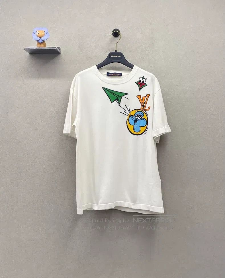 Louis Vuitton Louis Vuitton Comic print intarsia crew neck short sleeves Size US S / EU 44-46 / 1 - 1 Thumbnail