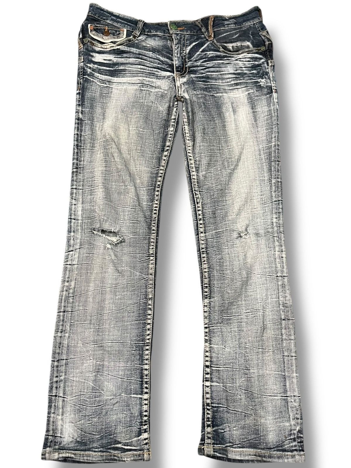 Japanese Brand × Vintage Vintage Urban Crush Double Waist Denim Size US 35 - 1 Thumbnail