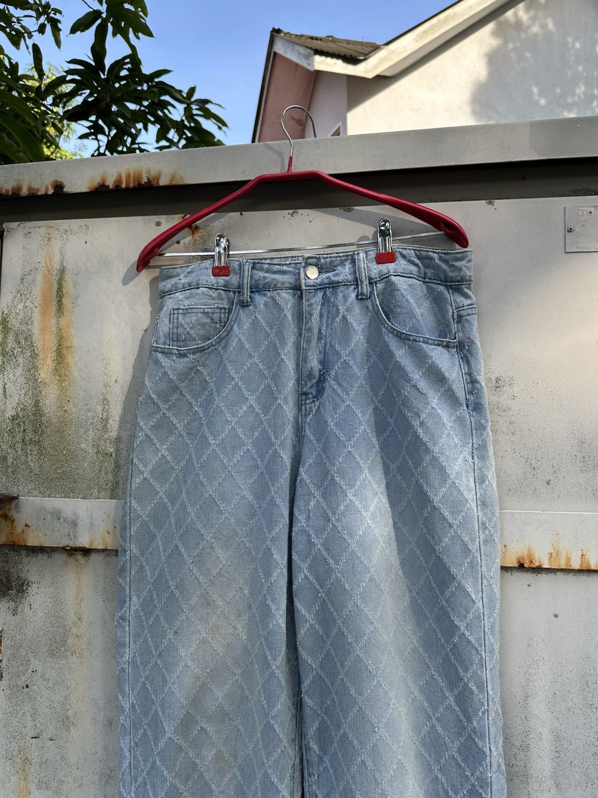 Japanese Brand 👹Dazy Stained Design Baggy Jeans Size US 30 / EU 46 - 5 Thumbnail
