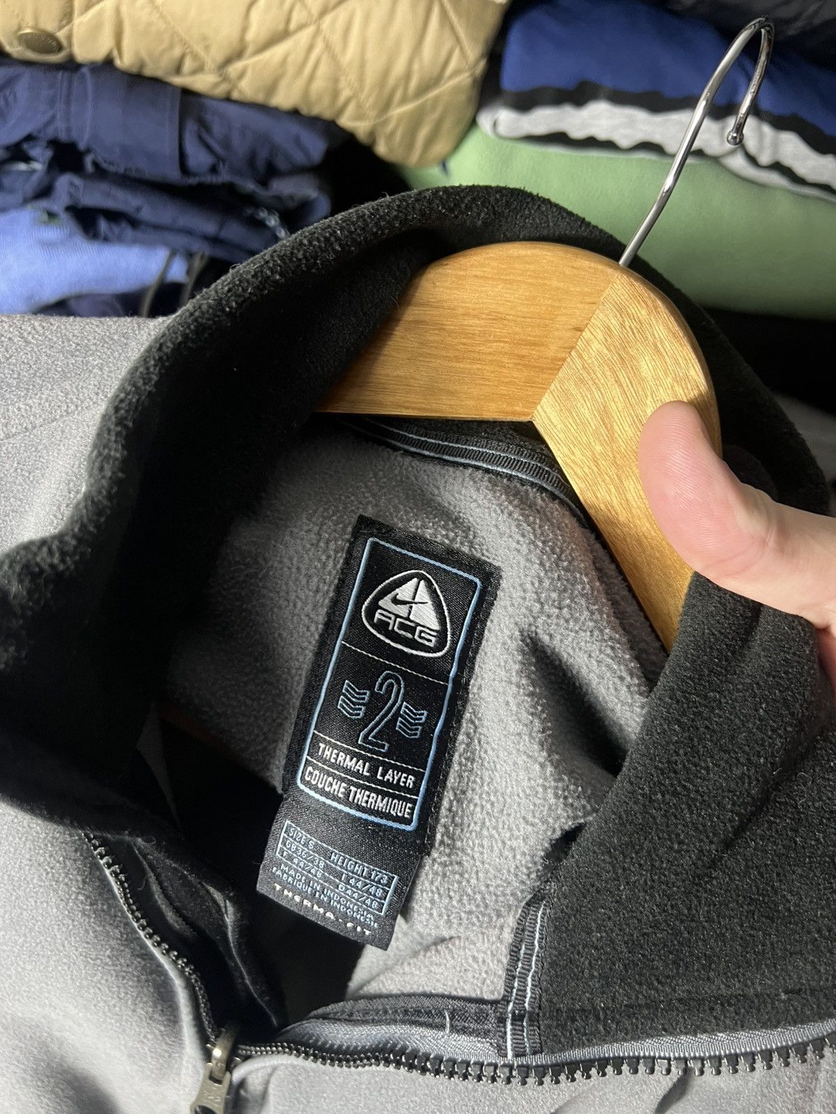 Nike ACG 🏔️ Nike ACG Therma-Fit Fleece Jacket — Vintage Grey (S) Size US S / EU 44-46 / 1 - 9 Thumbnail