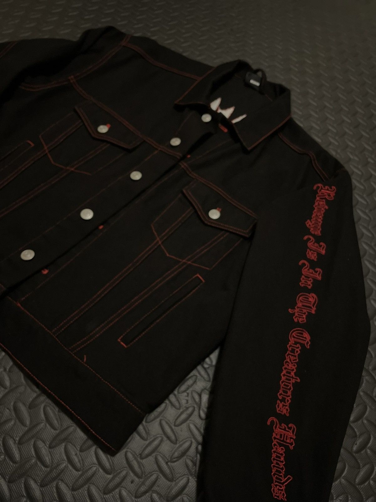 Revenge Revenge Embroidered Denim Jacket Size US M / EU 48-50 / 2 - 2 Thumbnail
