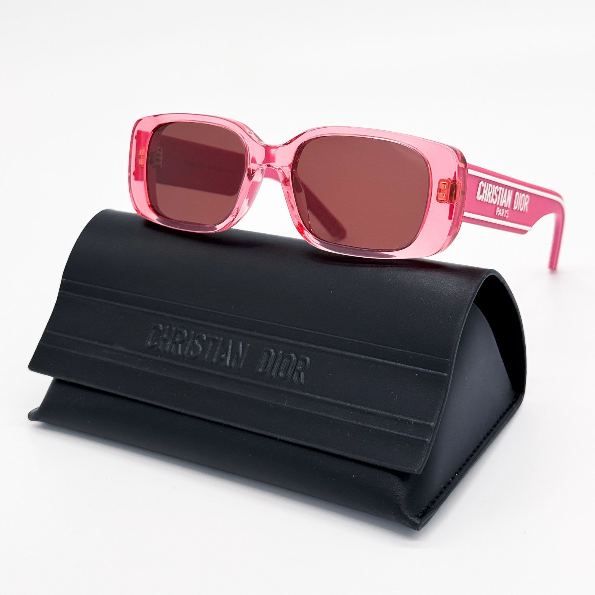NEW DIOR PINK WOMEN SQUARE DIOR SUNGLASSES DPFCB2FQR40D2_SBG_E03?$  main image 2