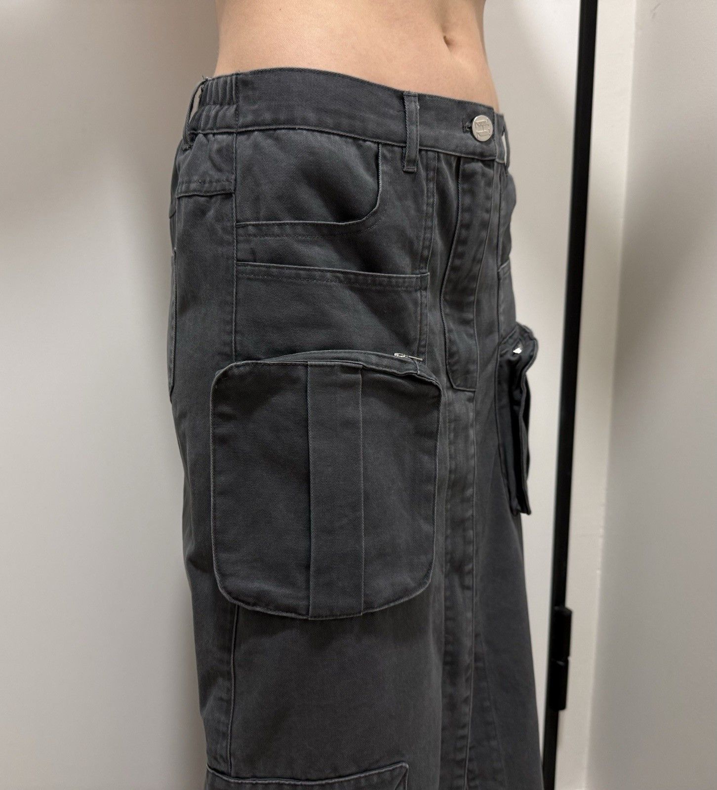 Vintage Jerry Hall vintage cargo y2k swag Long Skirt Pocket 2000`s Size 25" / US 0 / IT 36 - 4 Thumbnail