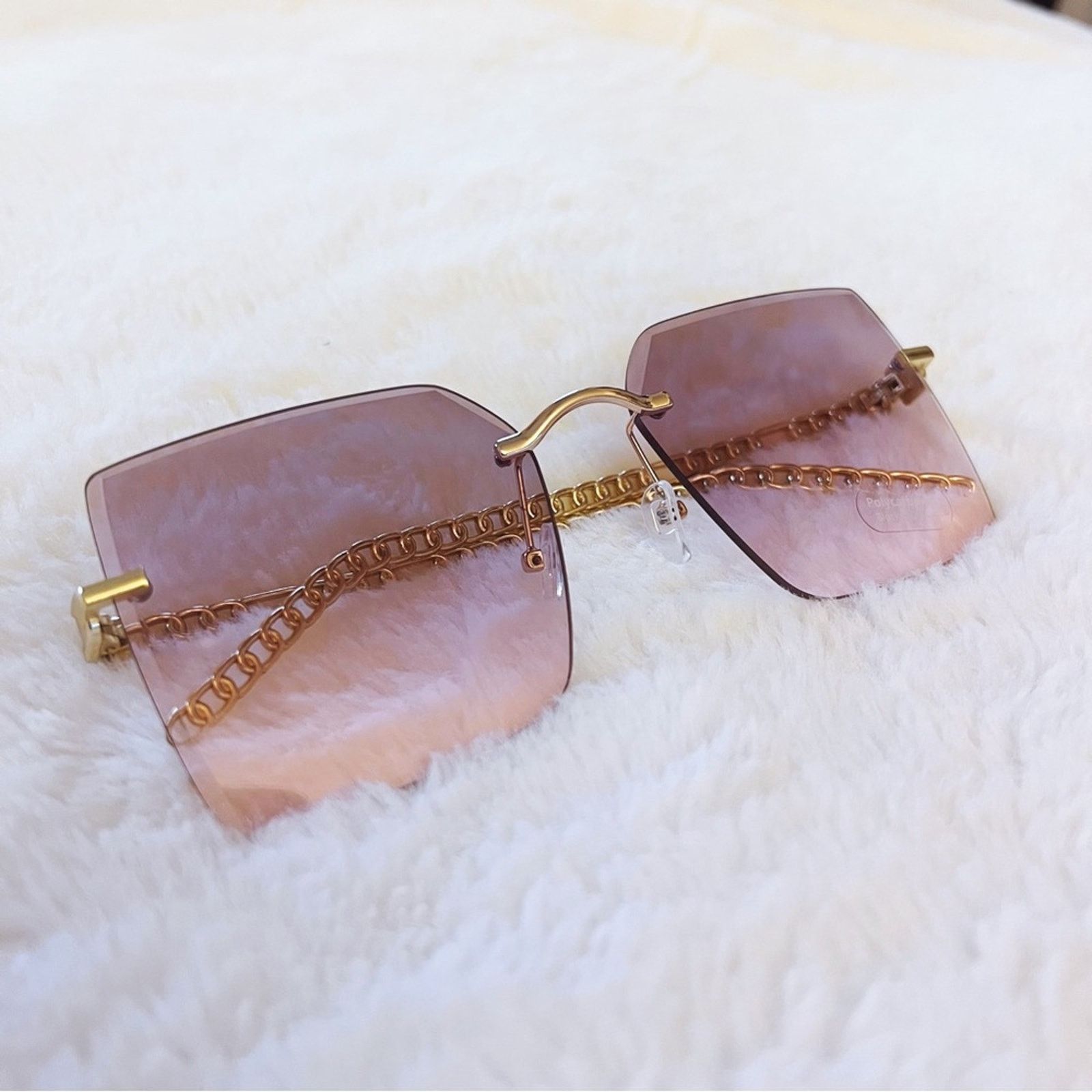 Other Skyla Light Purple Square Oversized Sunglasses Size ONE SIZE - 5 Thumbnail