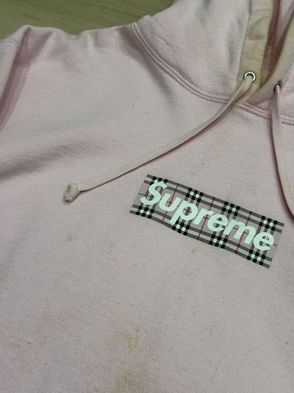 Burberry × Supreme Supreme/Burberry Box Logo Hoodie Size US M / EU 48-50 / 2 - 6 Thumbnail