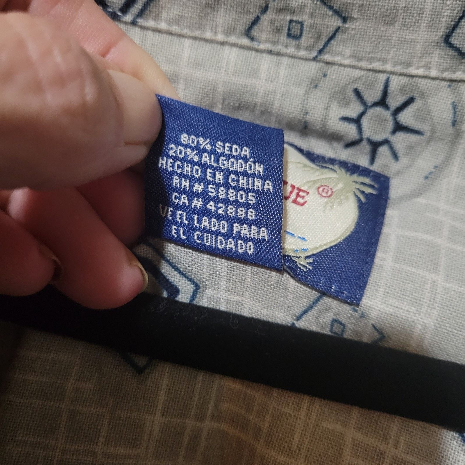 & Other Stories Island Shares Shirt Mens 4x Gray Pattern Button Up 100% Silk Size US XXL / EU 58 / 5 - 4 Thumbnail