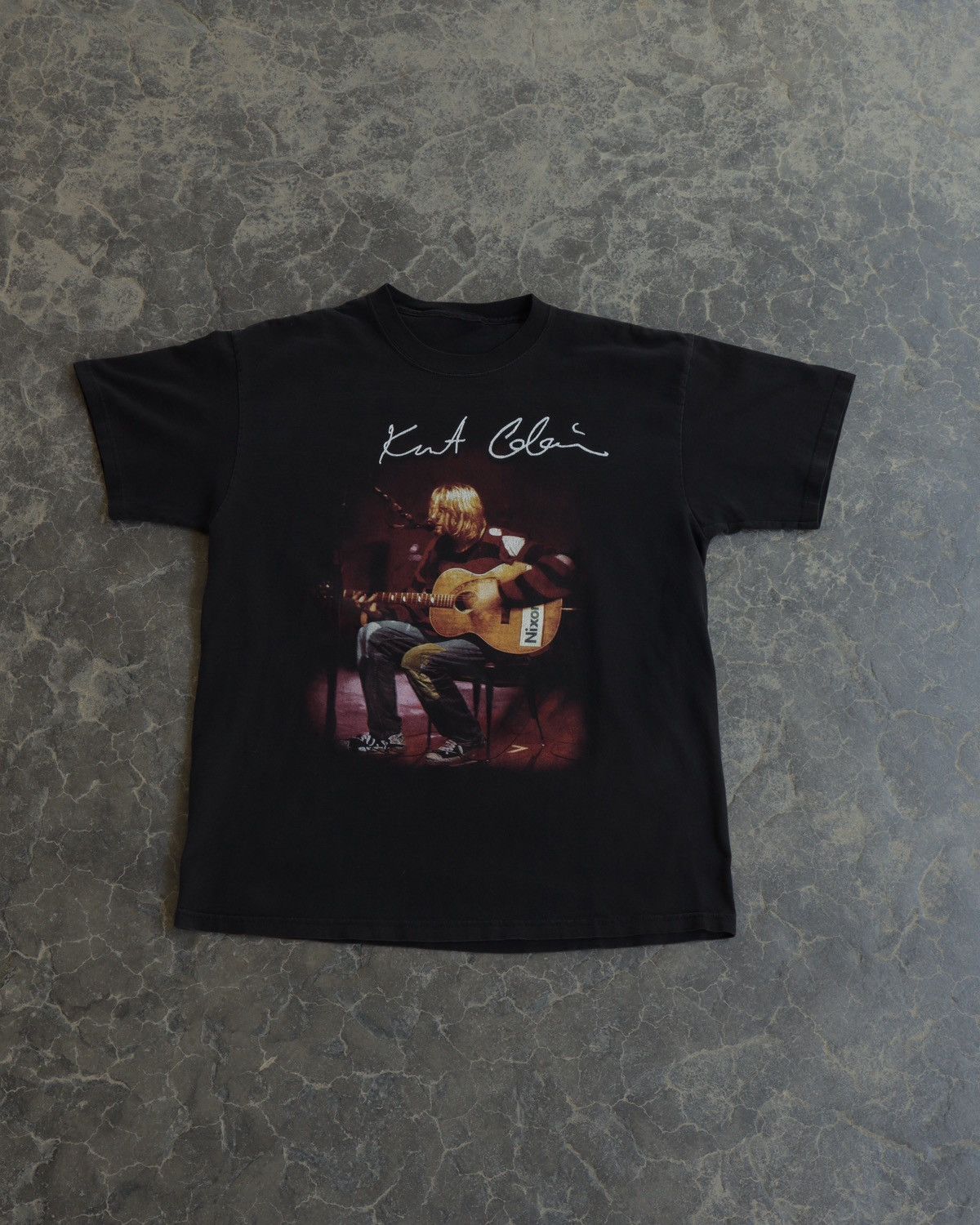 Nirvana 90s Kurt Cobain Nirvana Guitar MTV Sweater Future Black Tee Size US L / EU 52-54 / 3 - 1 Thumbnail