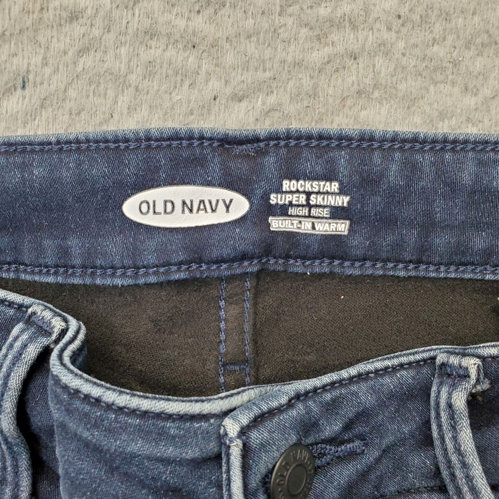 Old Navy Old Navy Rockstar Jeans Womens 6 Blue Denim High Rise Skinny Jeans 5-Pocket Denim Denim Blue Womens Size 6 VINTAGE? Size 28" / US 6 / IT 42 - 7 Thumbnail