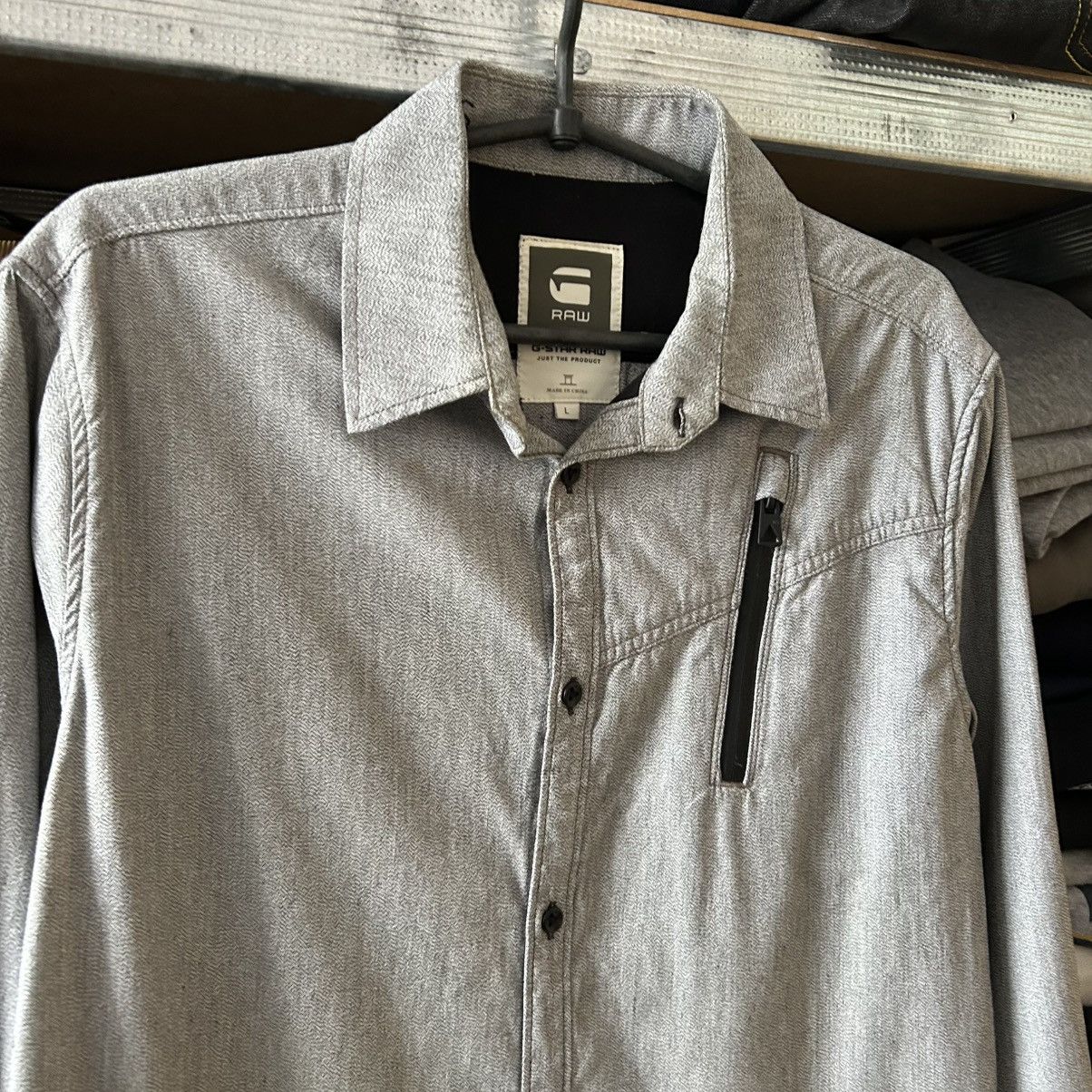 G-Star Vintage G-Star Raw Basic Streetwear designer button shirt Size US L / EU 52-54 / 3 - 2 Thumbnail