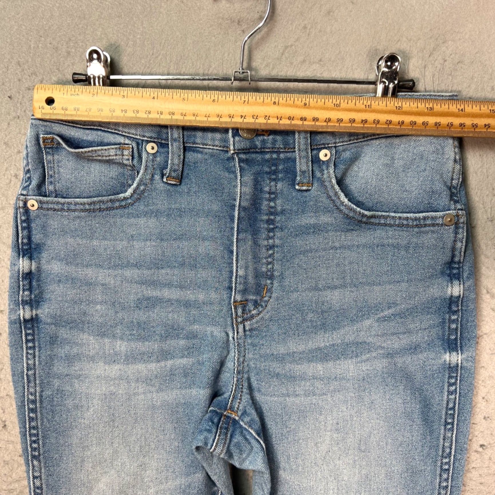 Madewell Madewell Jeans Skinny Crop High-Rise Light Wash Denim 27 Womens Adult Medium Blue Size 27" / US 4 / IT 40 - 6 Thumbnail