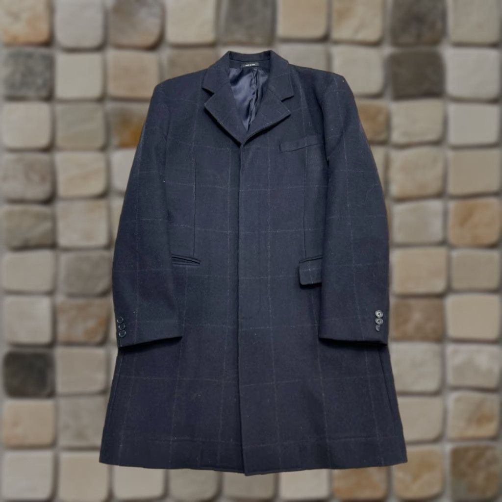 Club Monaco Club Monaco Overcoat Mens Large Blue Wool Coat Long Casual Winter Classic Mens Size US L / EU 52-54 / 3 - 1 Thumbnail