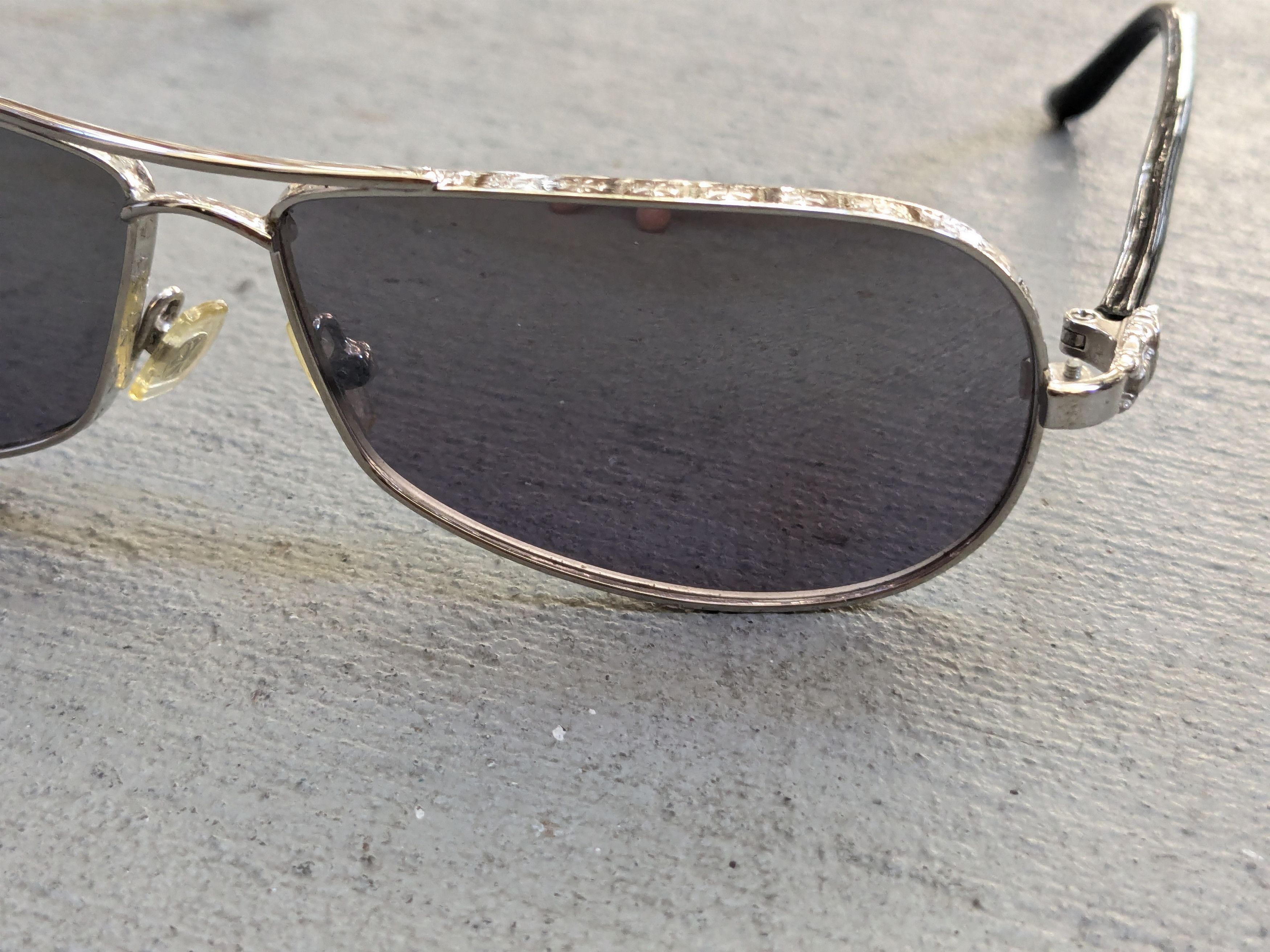Chrome Hearts Chrome Hearts "Red" Sunglasses Black Silver Gray Aviator Size ONE SIZE - 3 Thumbnail